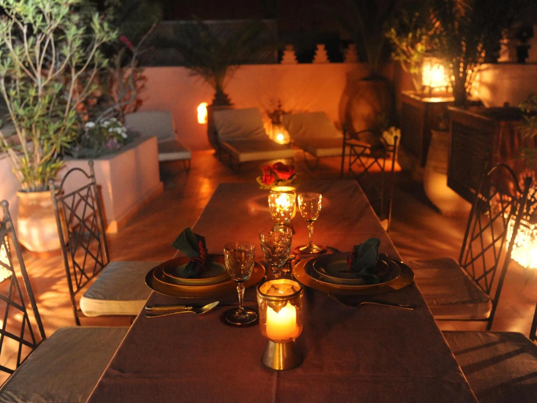 Balcony/Terrace in Riad Sable Chaud