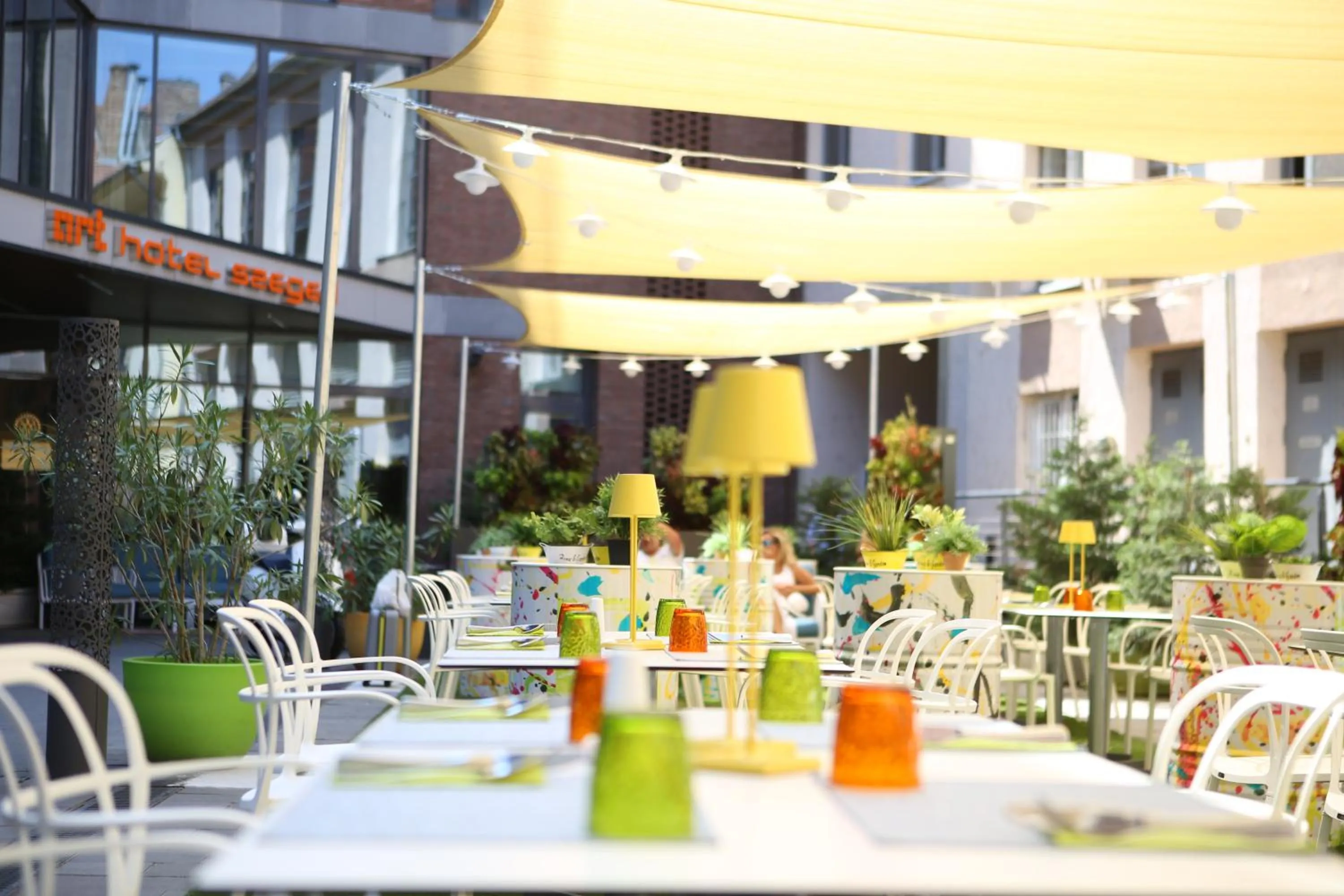 Patio in Art Hotel Szeged