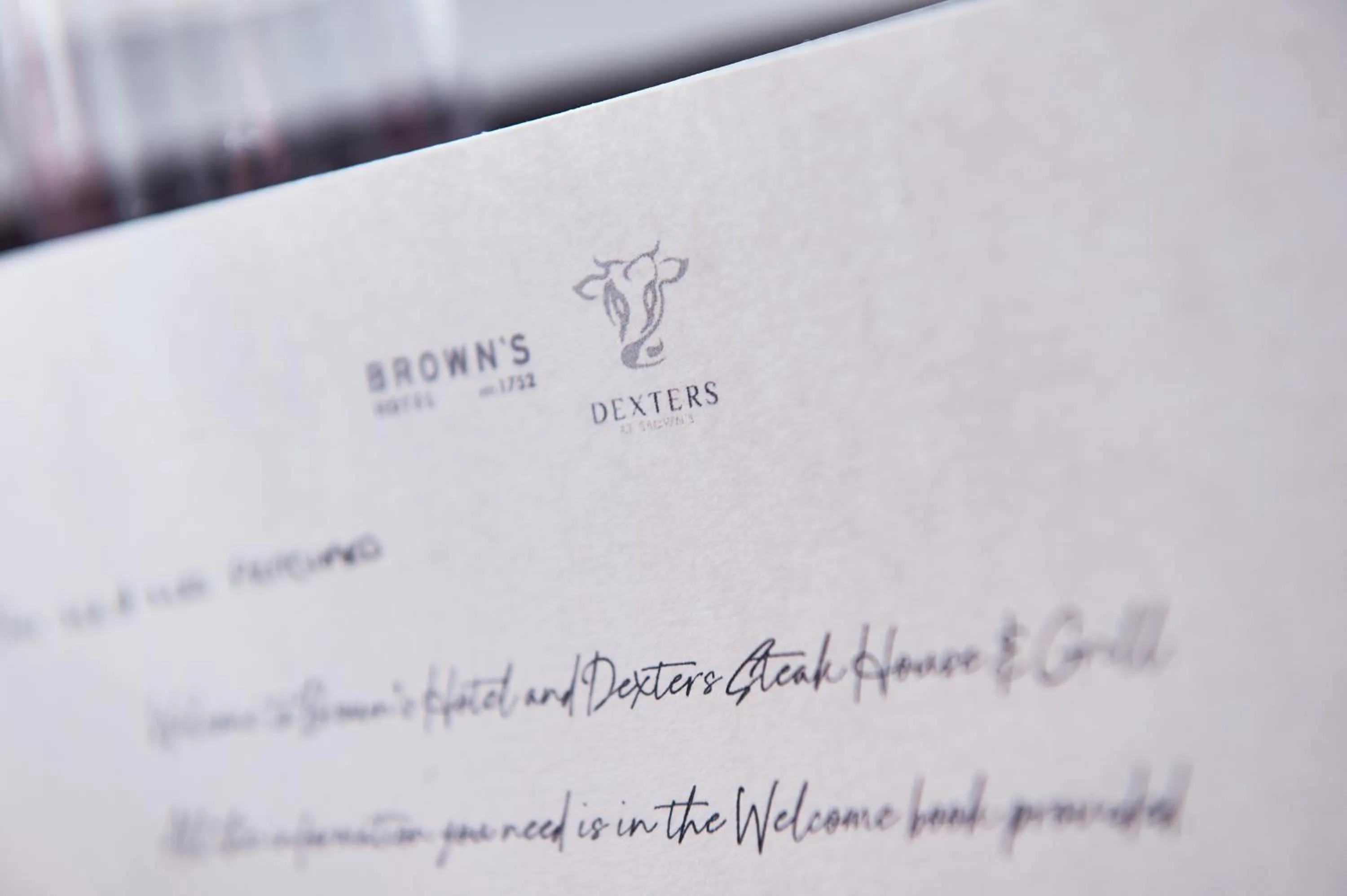 Restaurant/places to eat in The Brown's Hotel