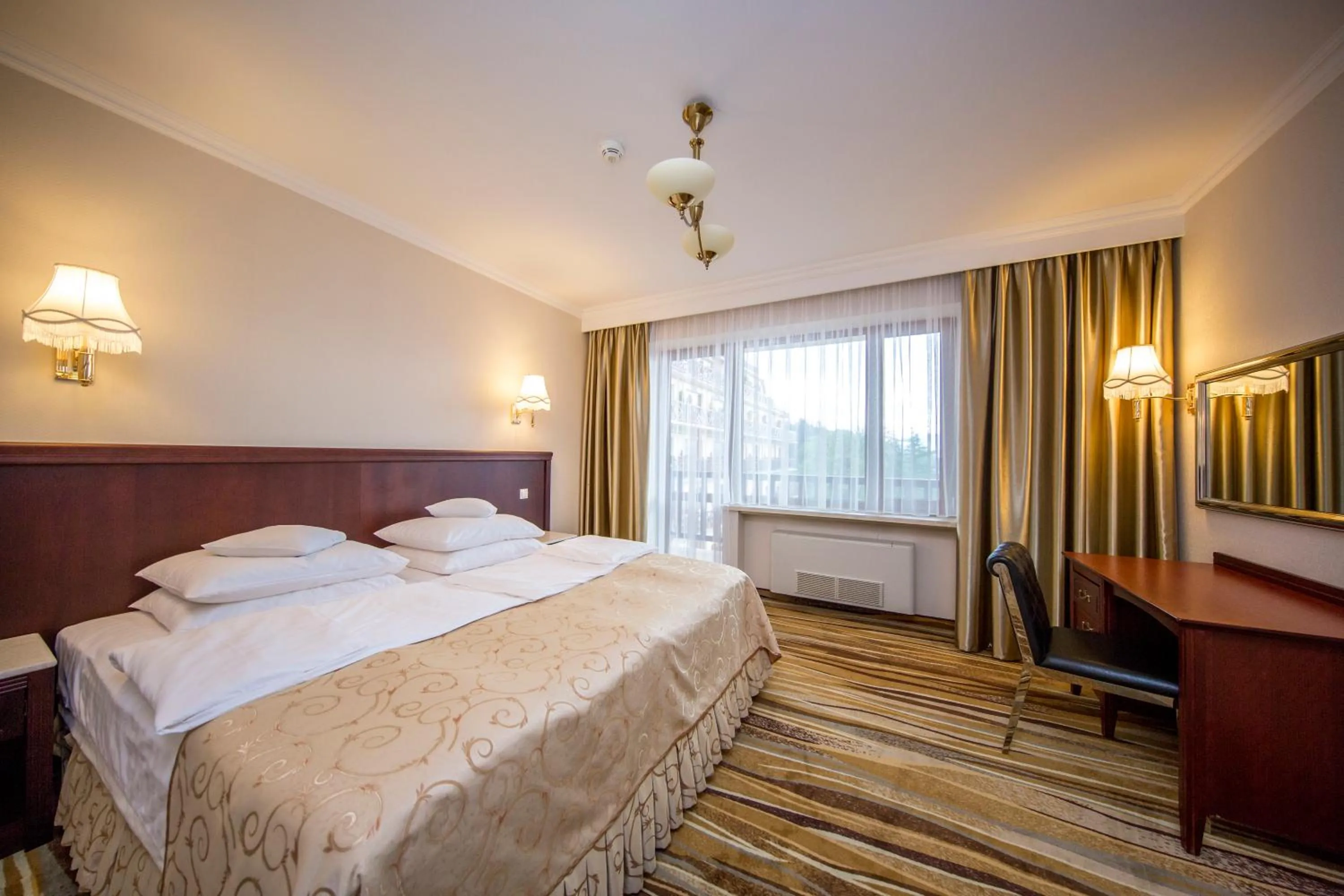 Bed in Hotel Gołębiewski Wisła