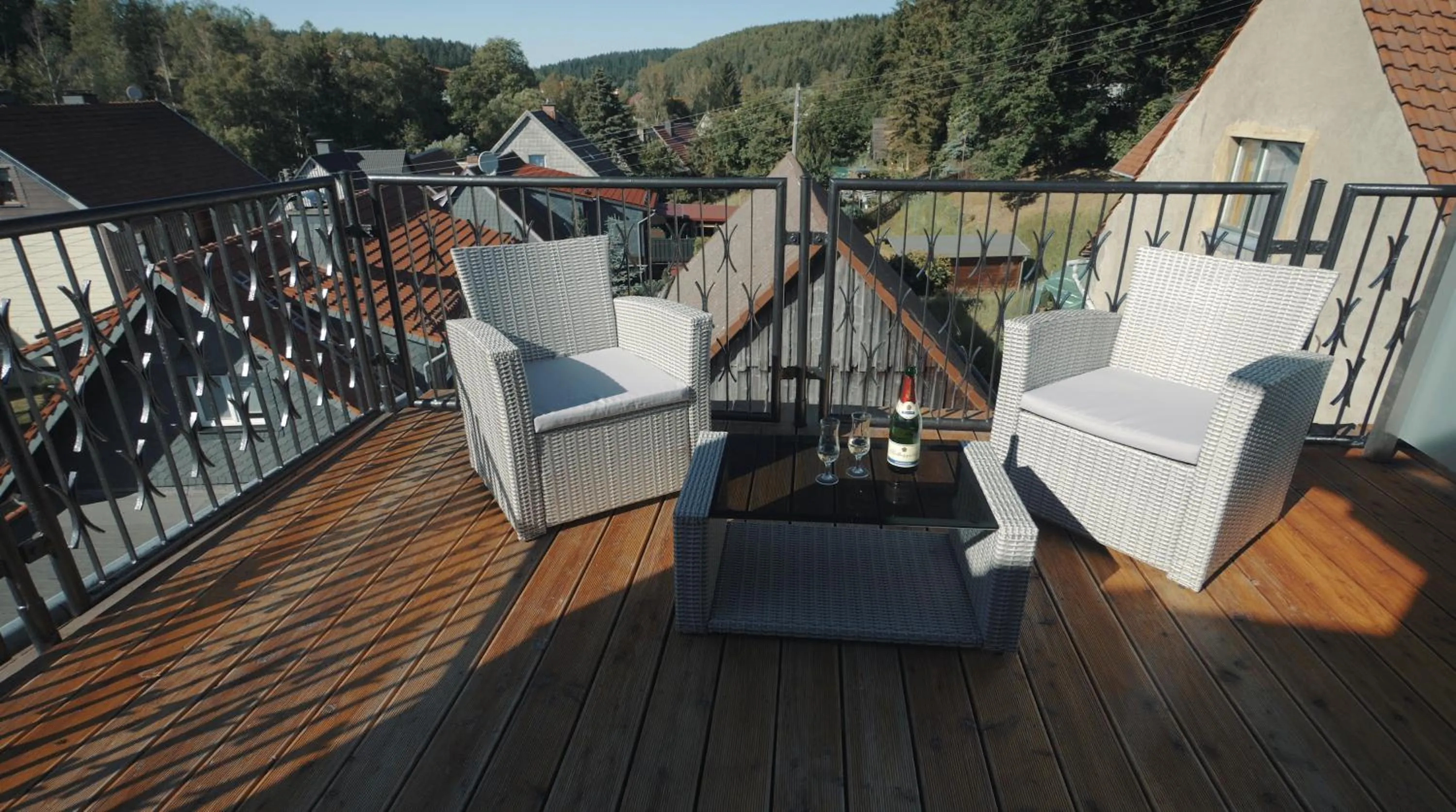 Balcony/Terrace in Hotel & Restaurant Druidenstein