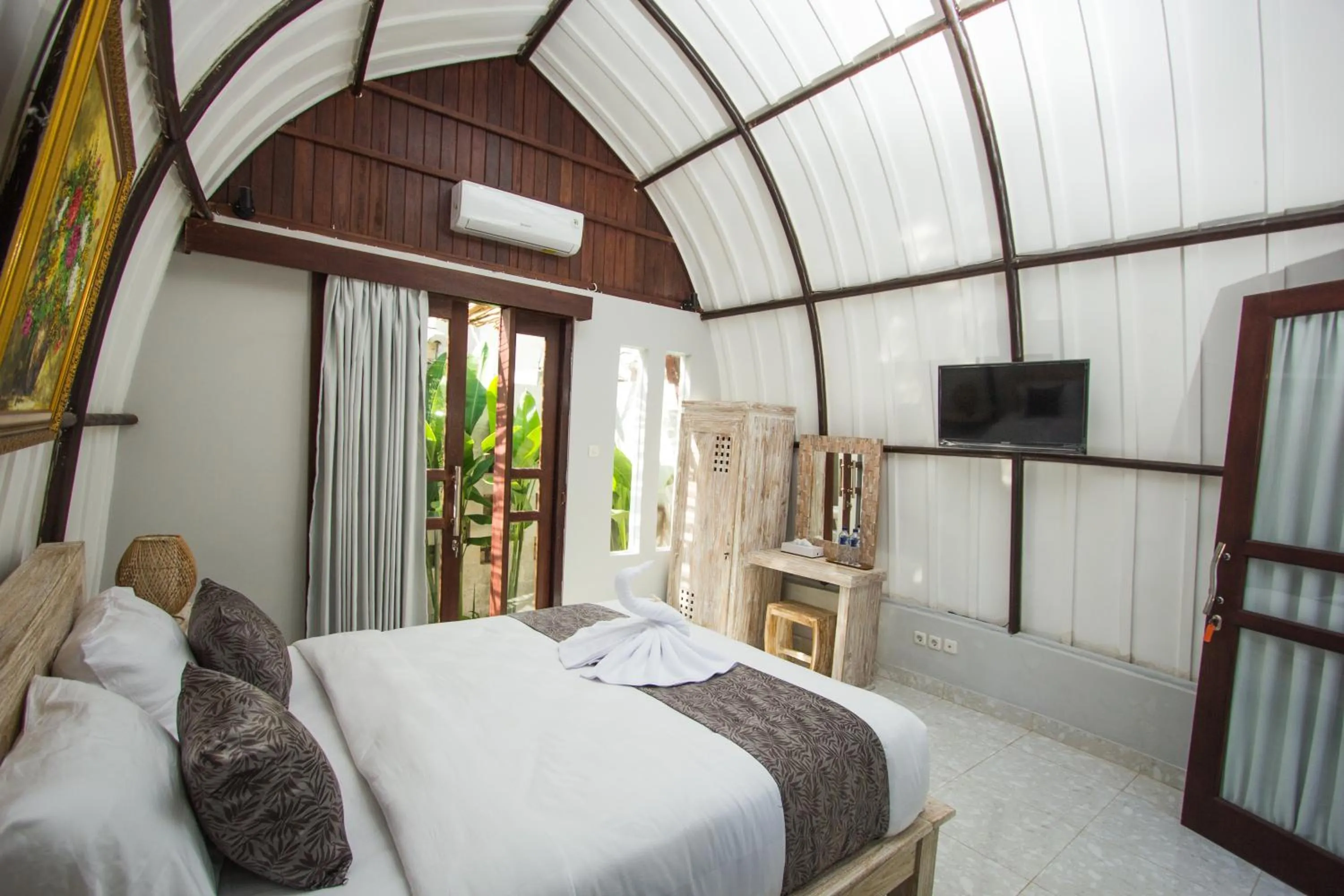 Bed in Papa Sun Villas