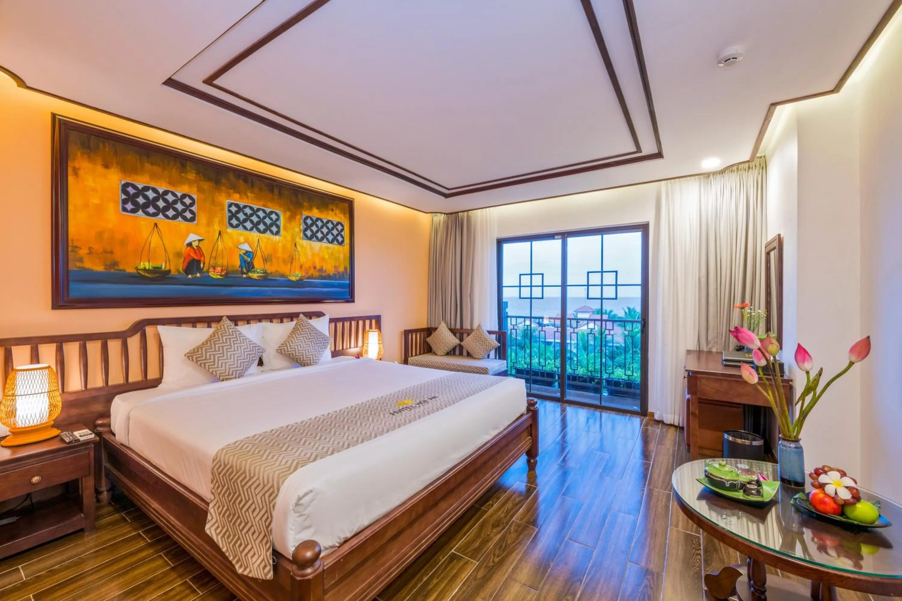 Photo of the whole room, Bed in Fivitel Hoi An Hotel