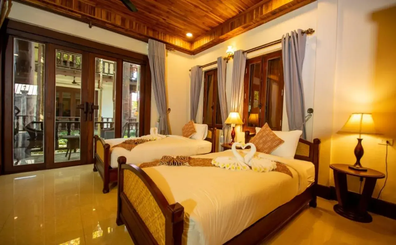Deluxe Twin Room in Treasure Hotel Laos Deluxe Twin Room in Treasure Hotel Laos