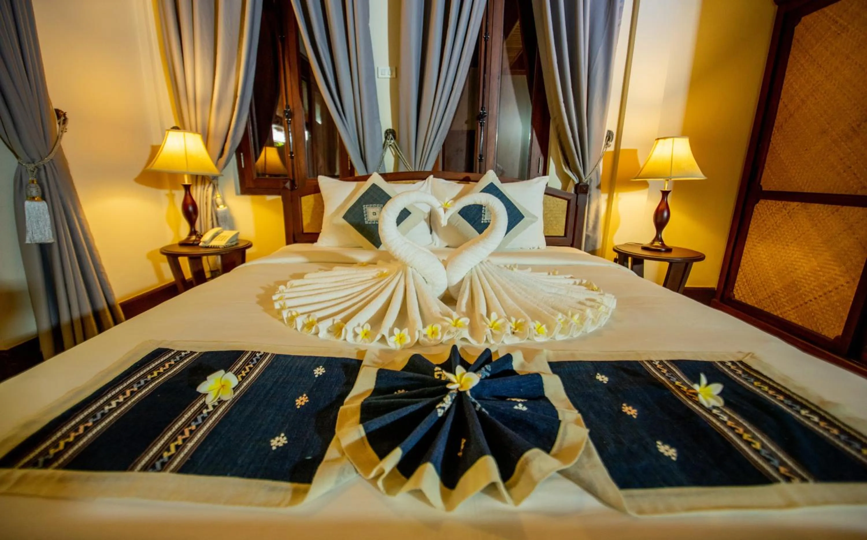 Bedroom, Bed in Treasure Hotel Laos