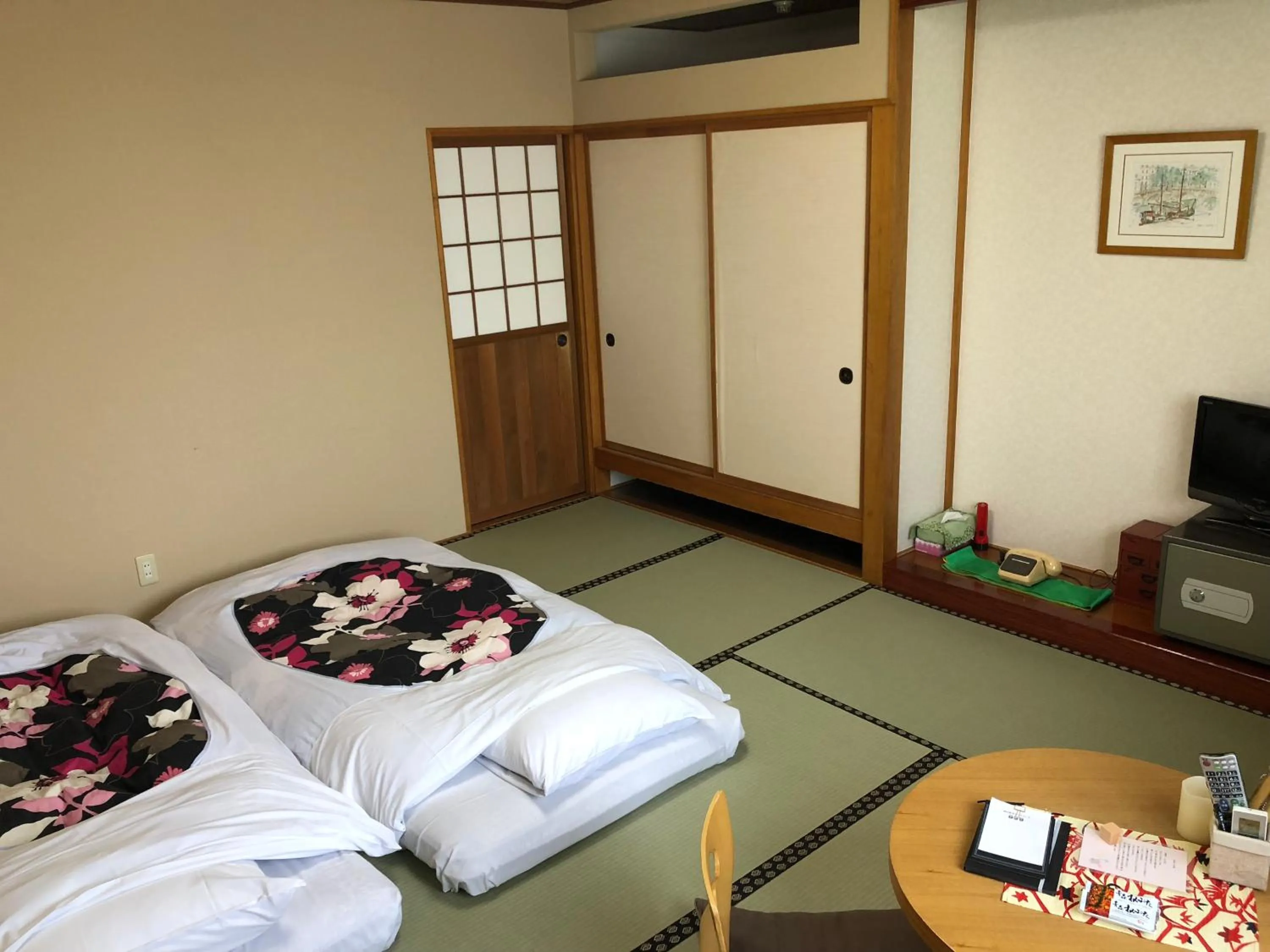 Bed in Tabinoyado Saikawa