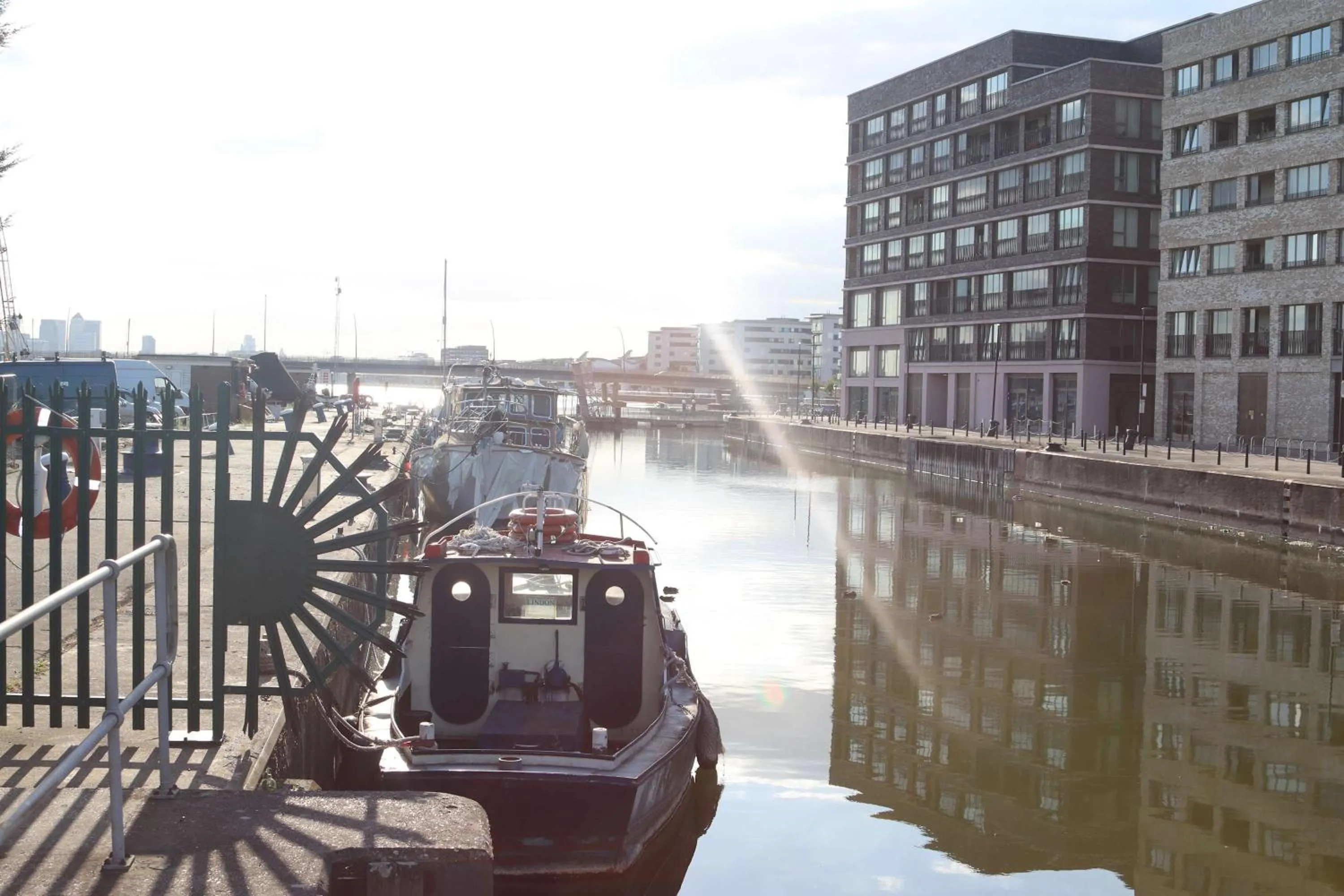 Lake view in Destination London Docklands Riverside