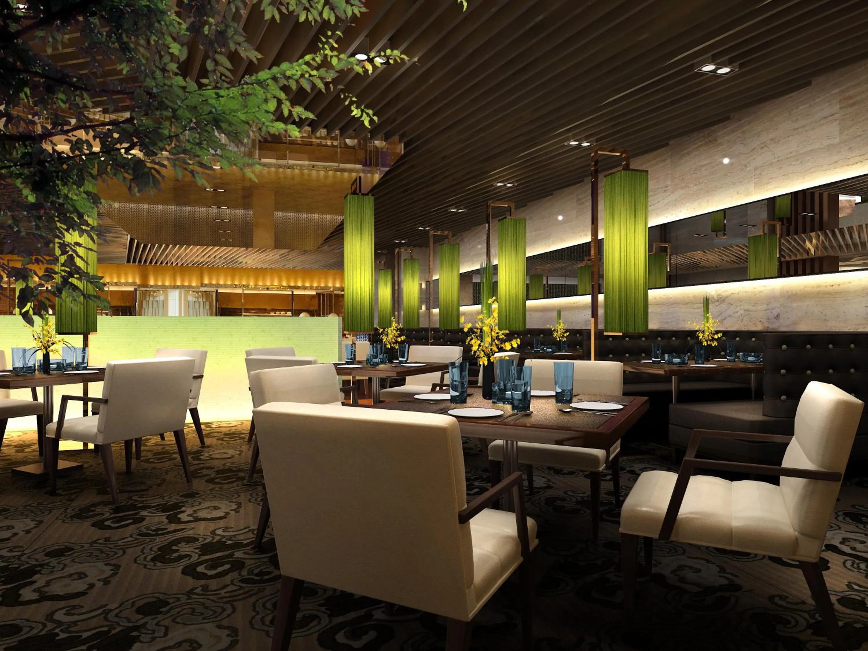 Restaurant/places to eat in Air China Hongqiao Airport Hotel - Air China BoYue Hotel