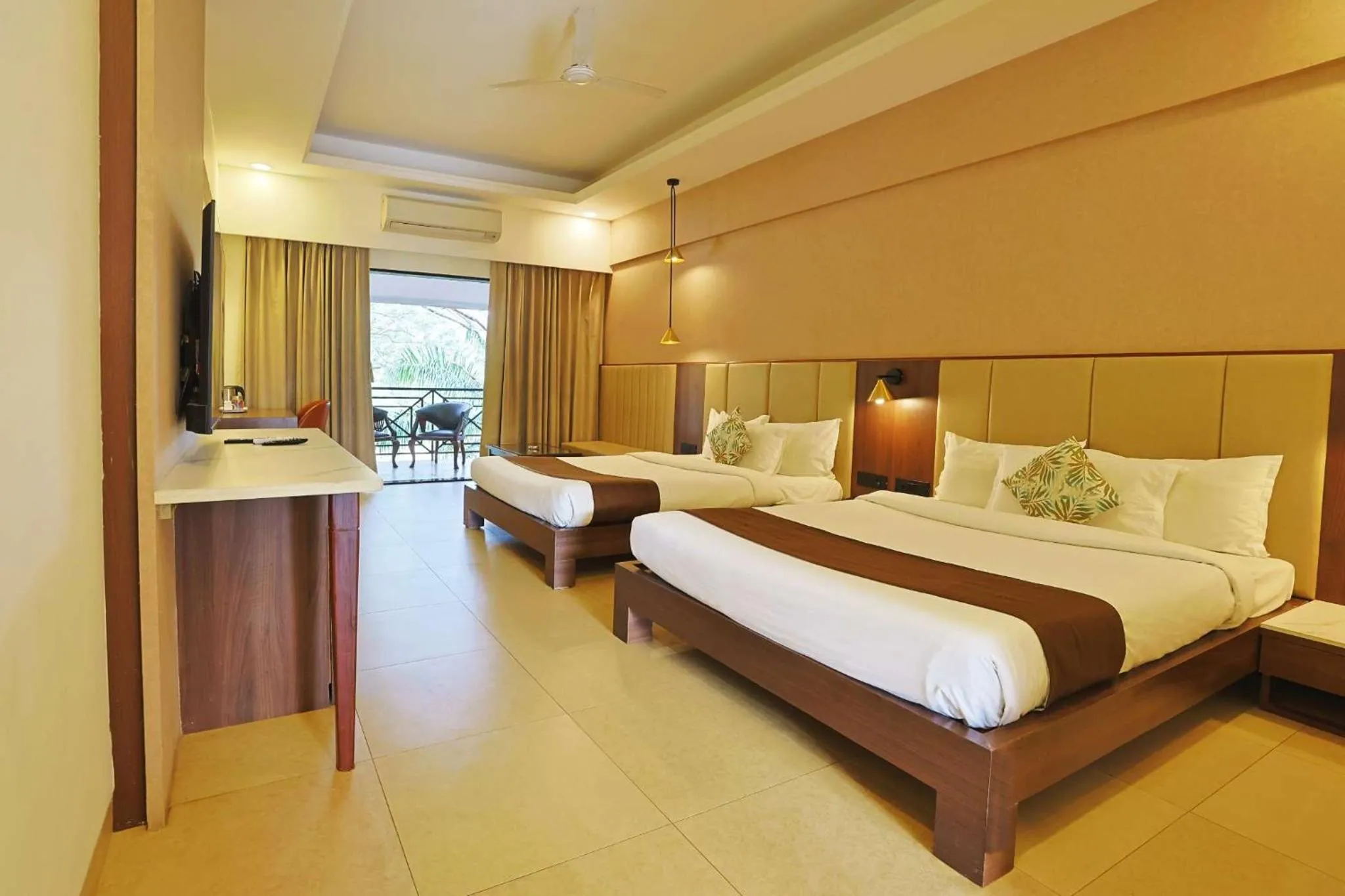 Bed in Khanvel Resort