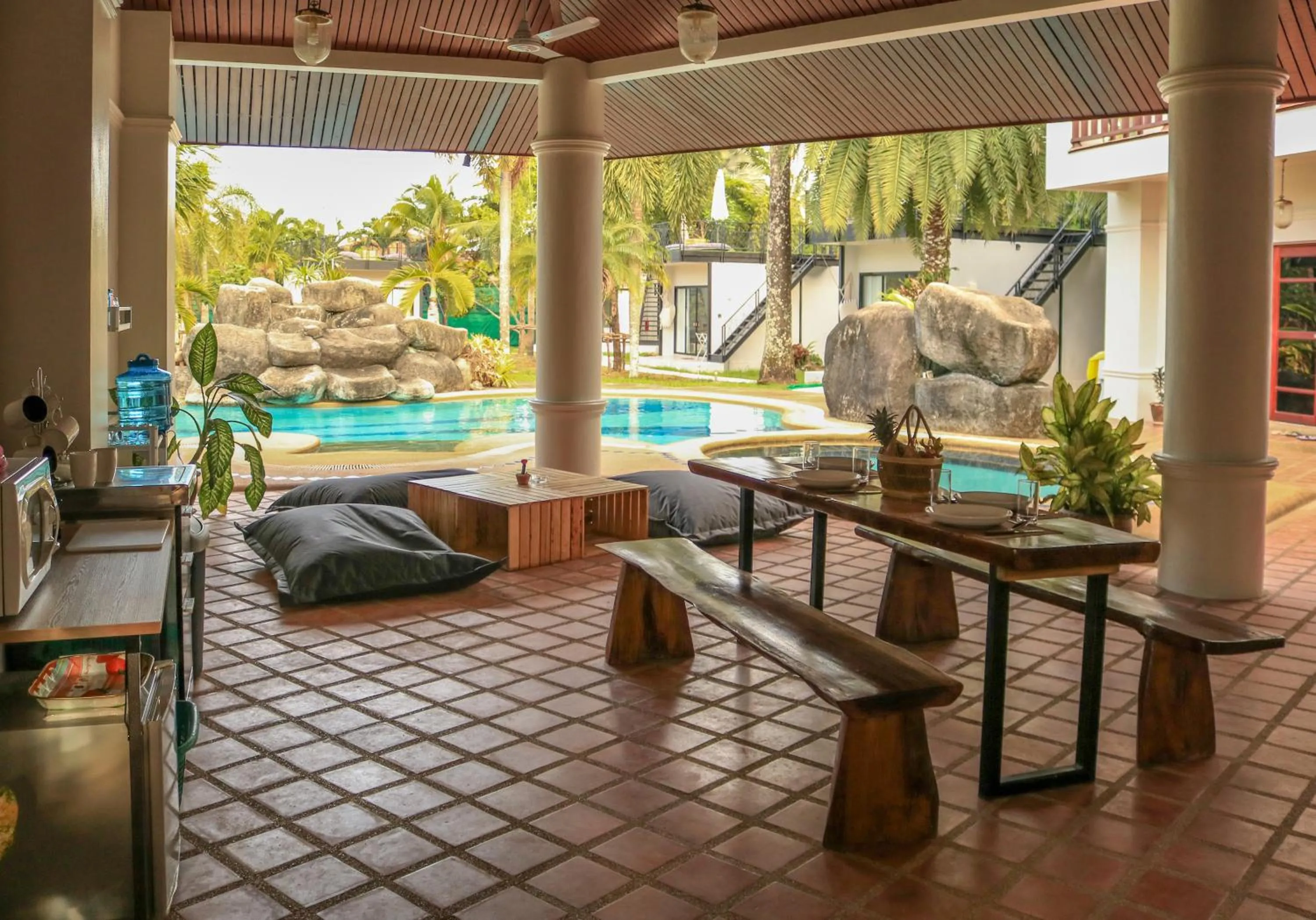 Seating area in Coconut Wells Phuket