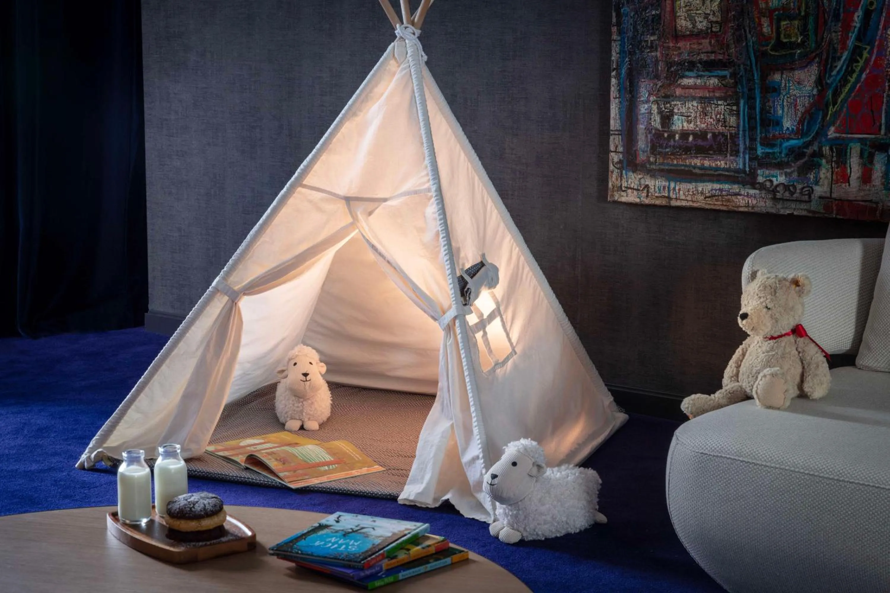 Photo of the whole room, Bed in Anantara The Marker Dublin- A Leading Hotel of the World