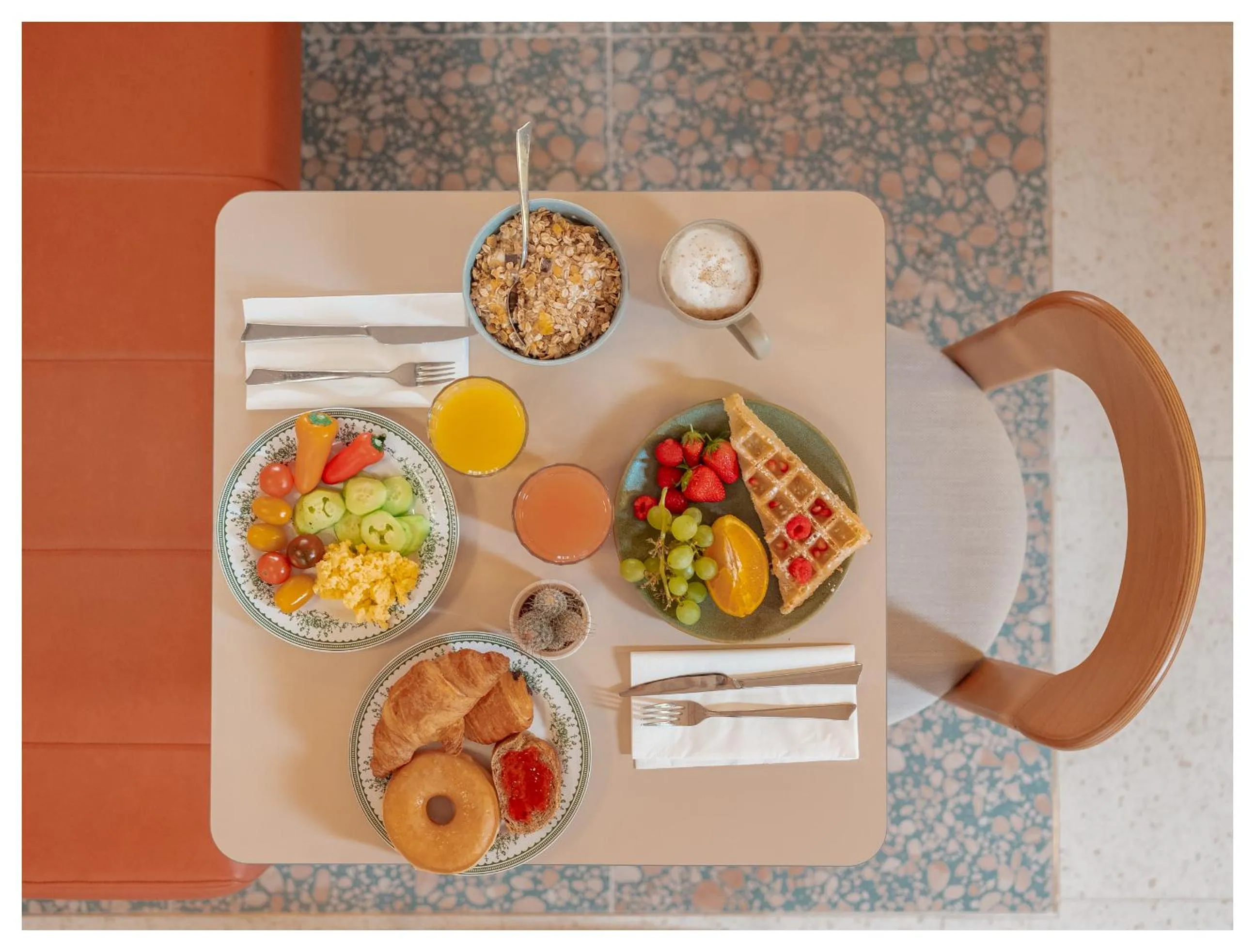 Breakfast in Nice Pam Hotel