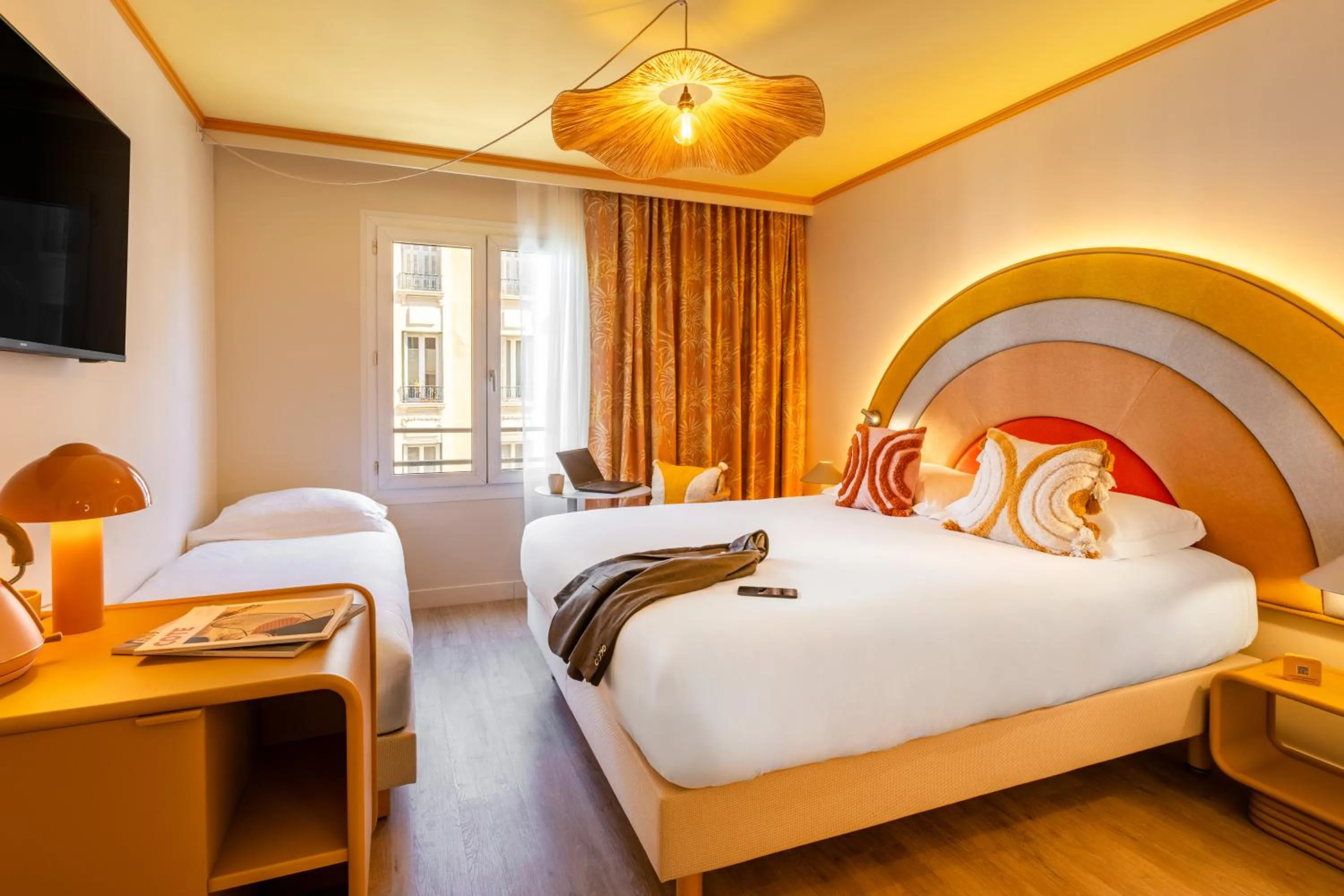 Photo of the whole room, Bed in Nice Pam Hotel