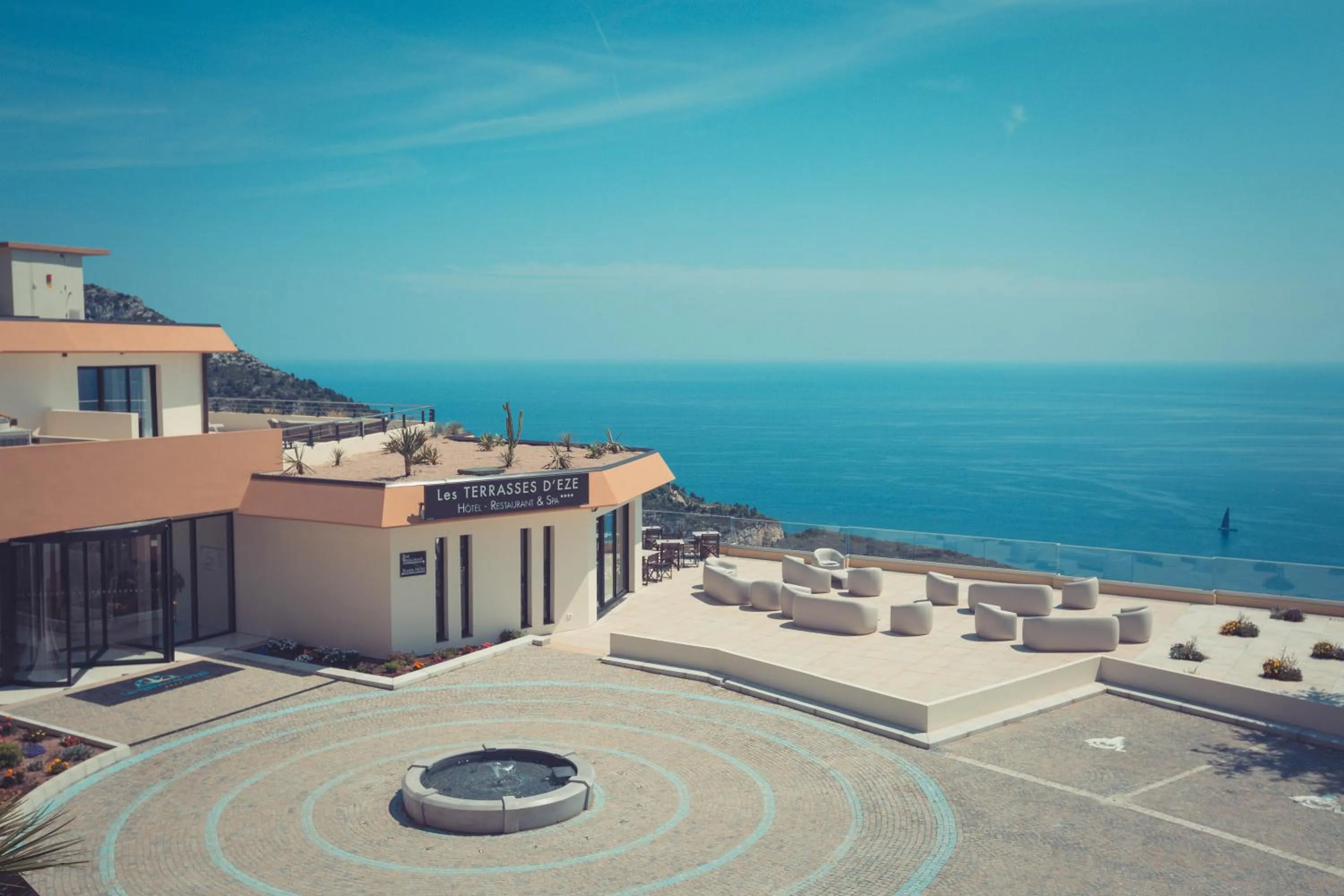 Bird's eye view in Les Terrasses d'Eze - Hôtel & Spa