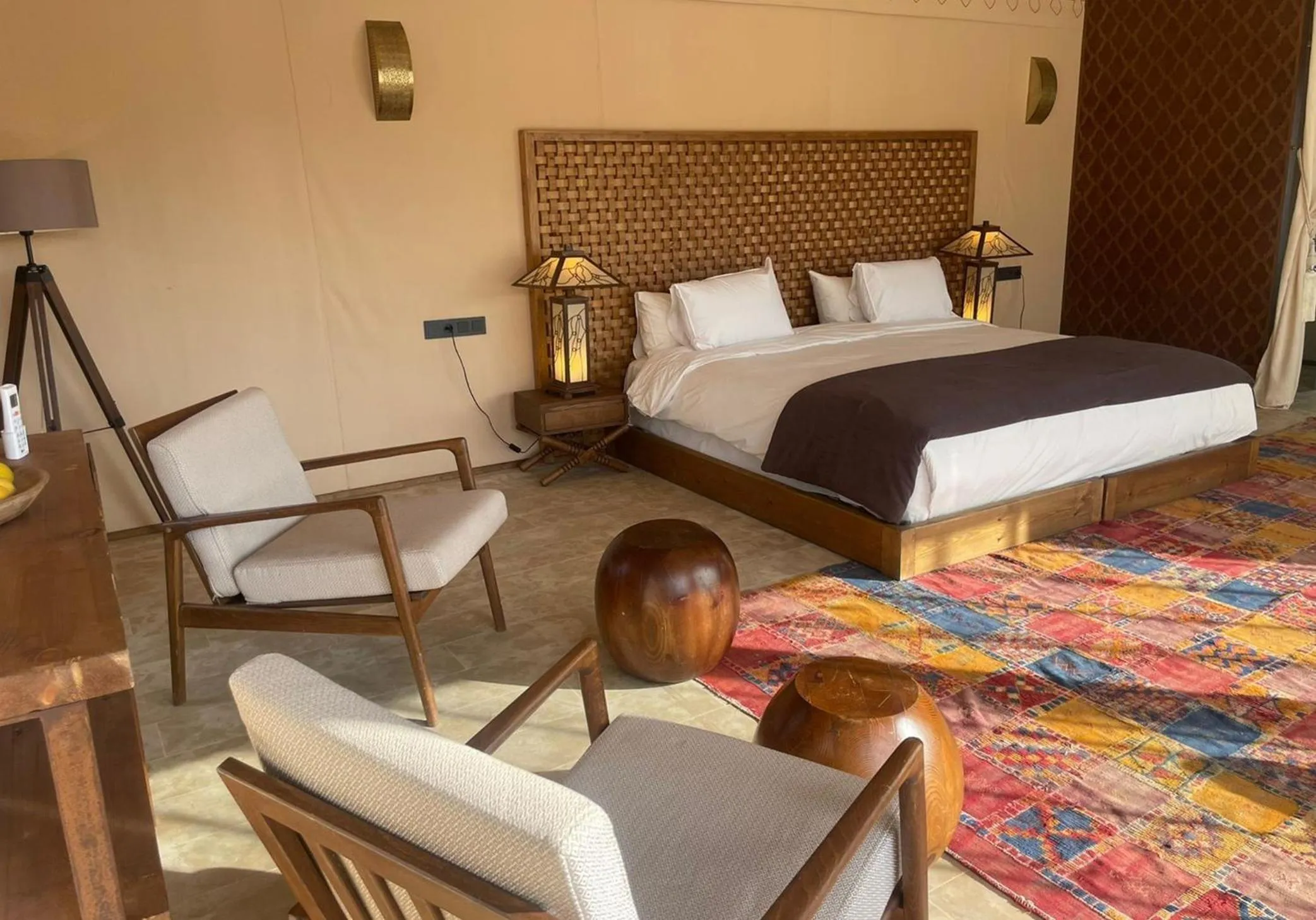 Bed in The White Camel Camp - Agafay Desert Activities