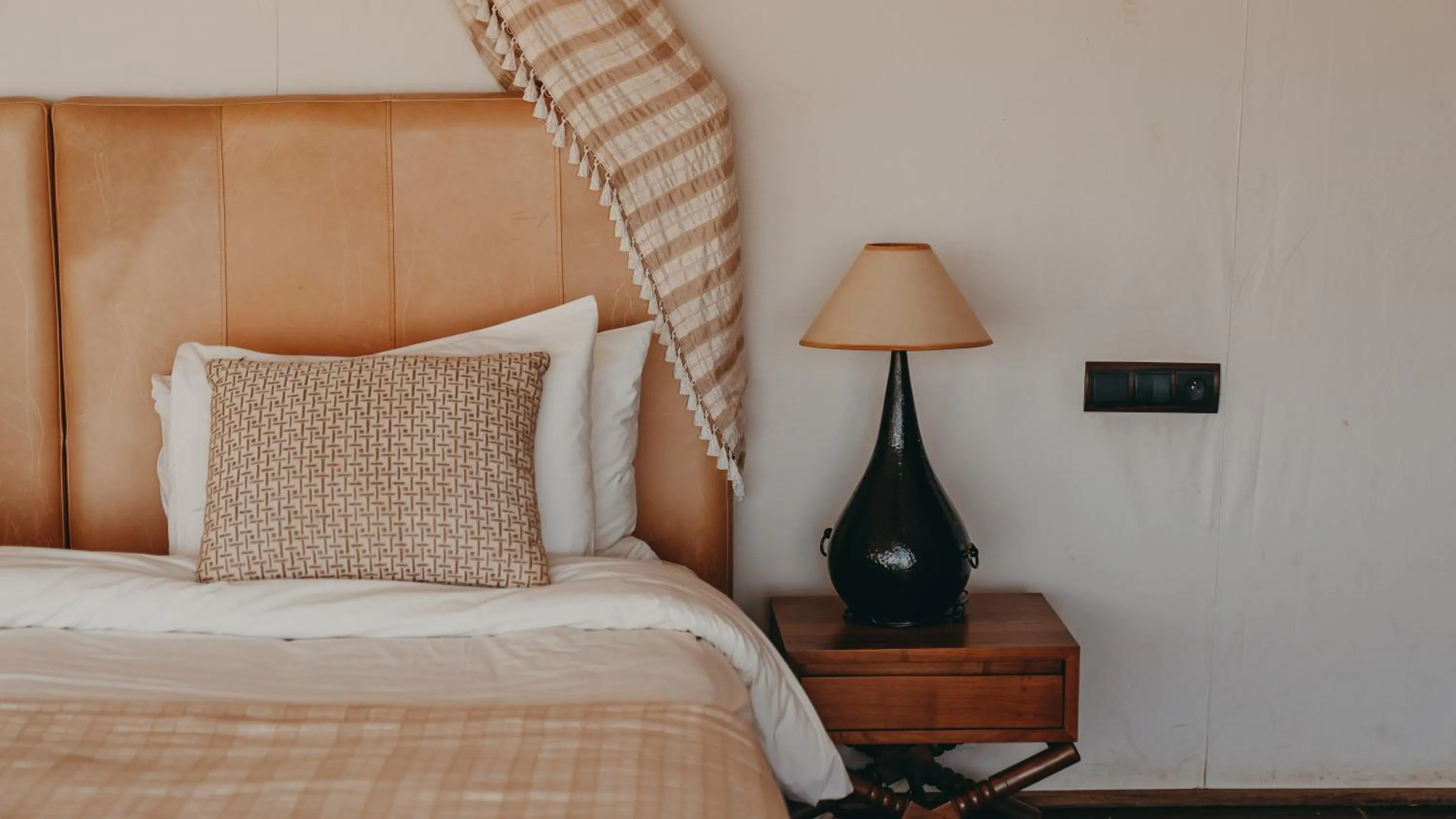 Bed in The White Camel Camp - Agafay Desert Activities