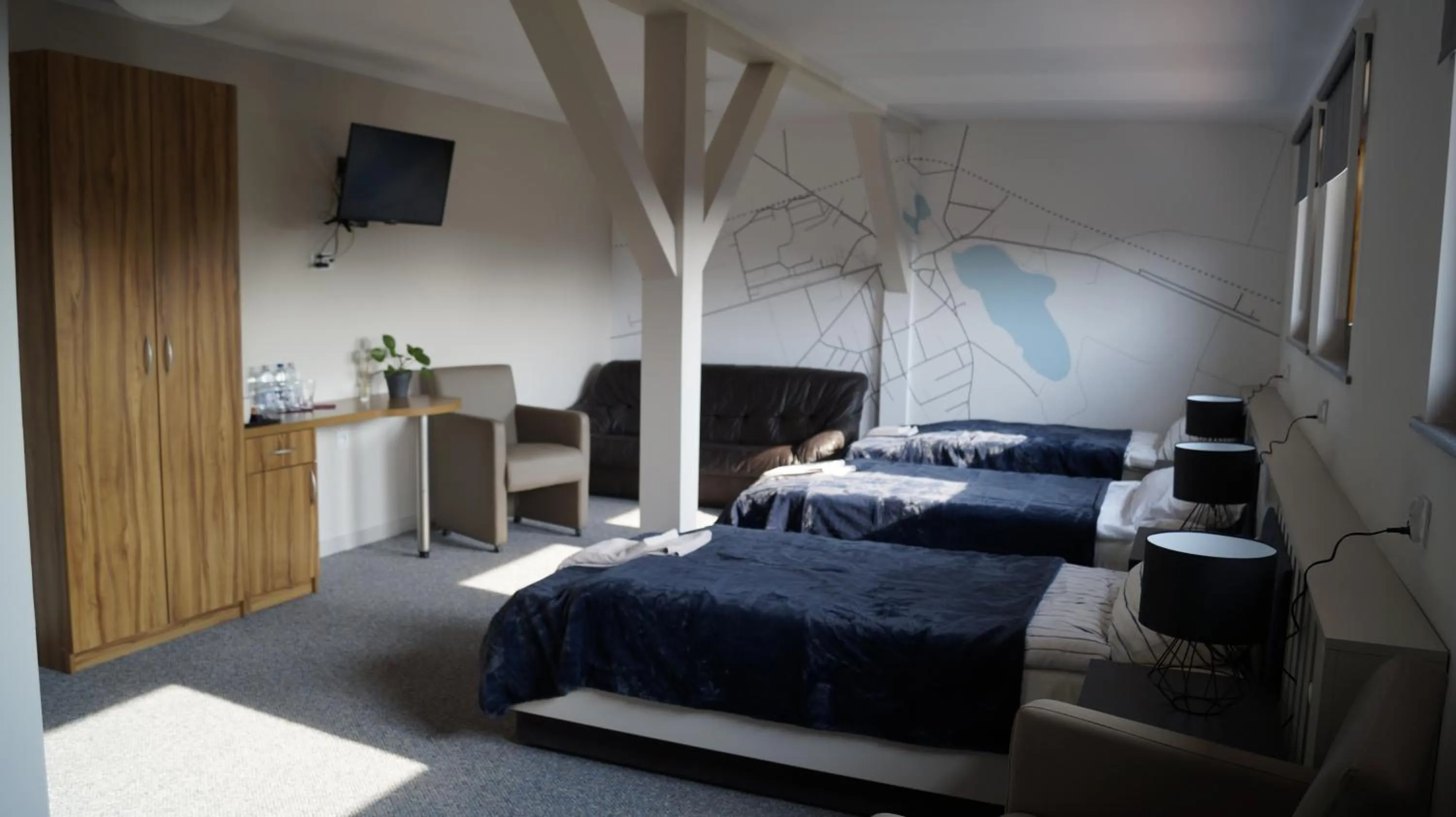 Bed in Zajazd Zielona Gęś