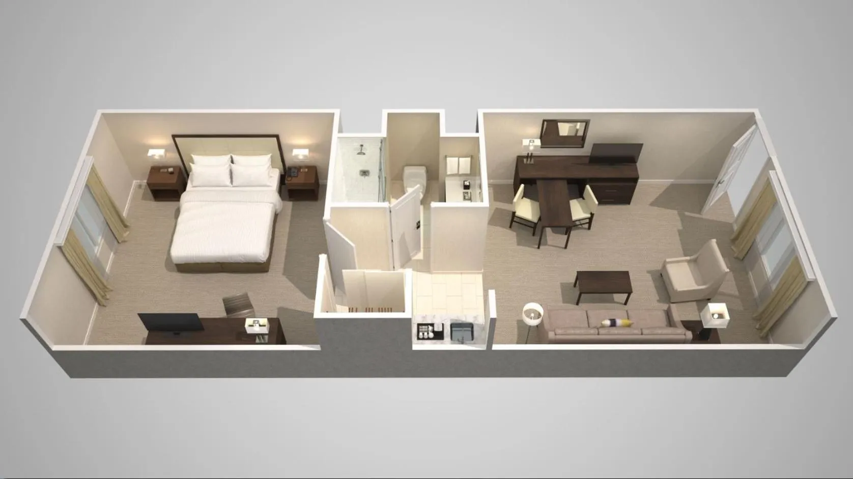 Toilet in Embassy Suites by Hilton Milwaukee Brookfield