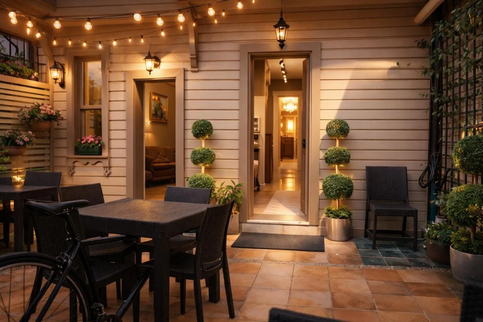 Seating area in valide-maide hotel