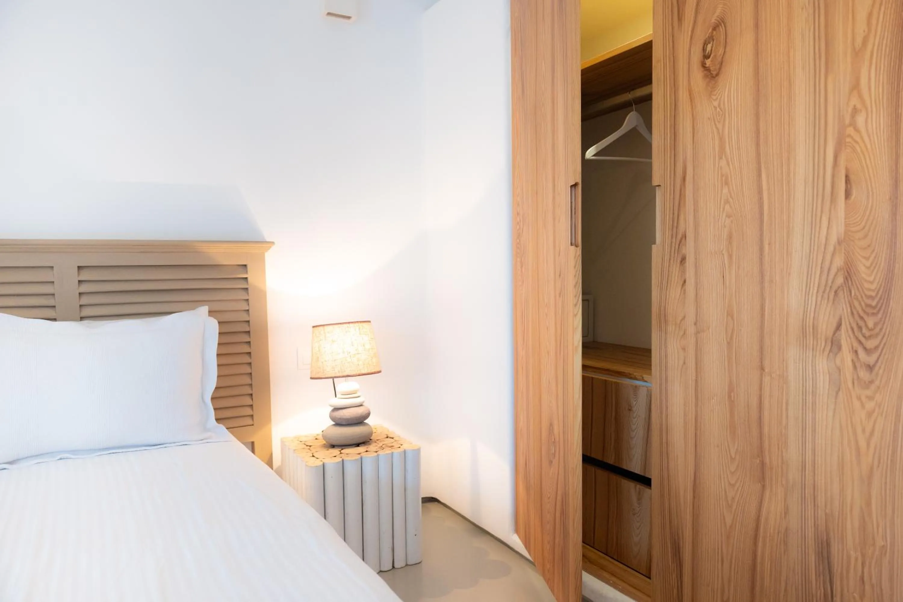 wardrobe, Bed in The Summit of Mykonos