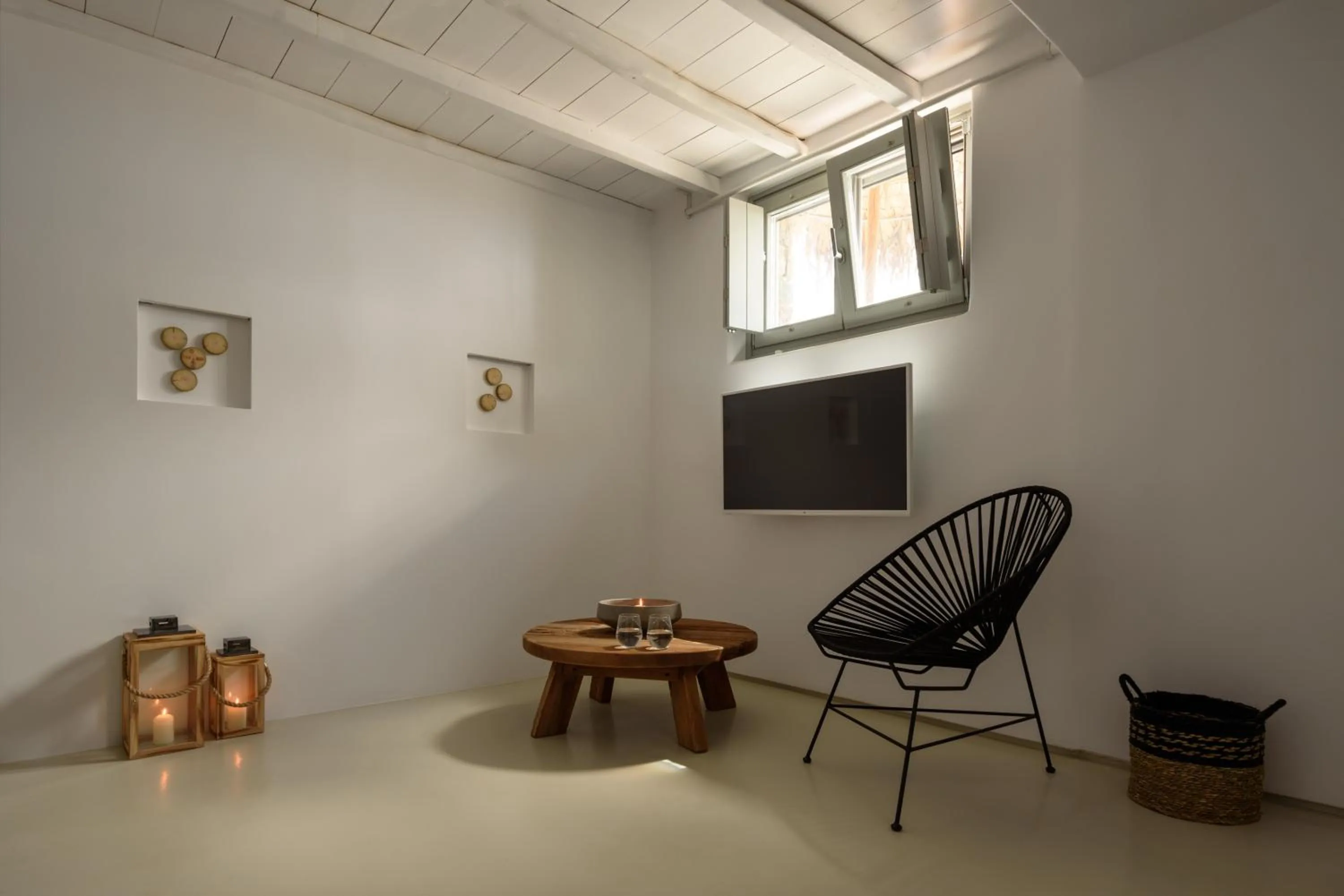 Living room in The Summit of Mykonos