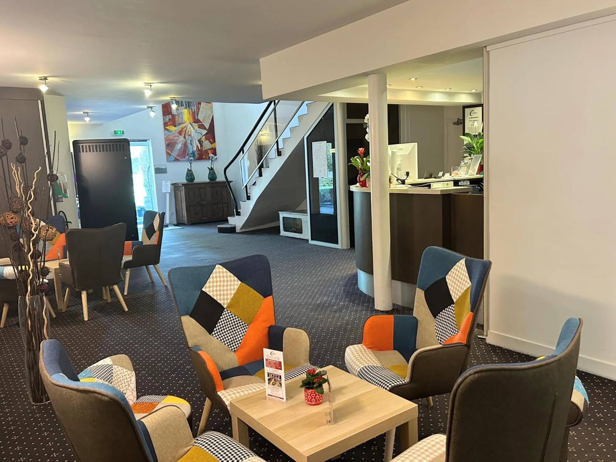 Living room in La Berteliere, The Originals Relais