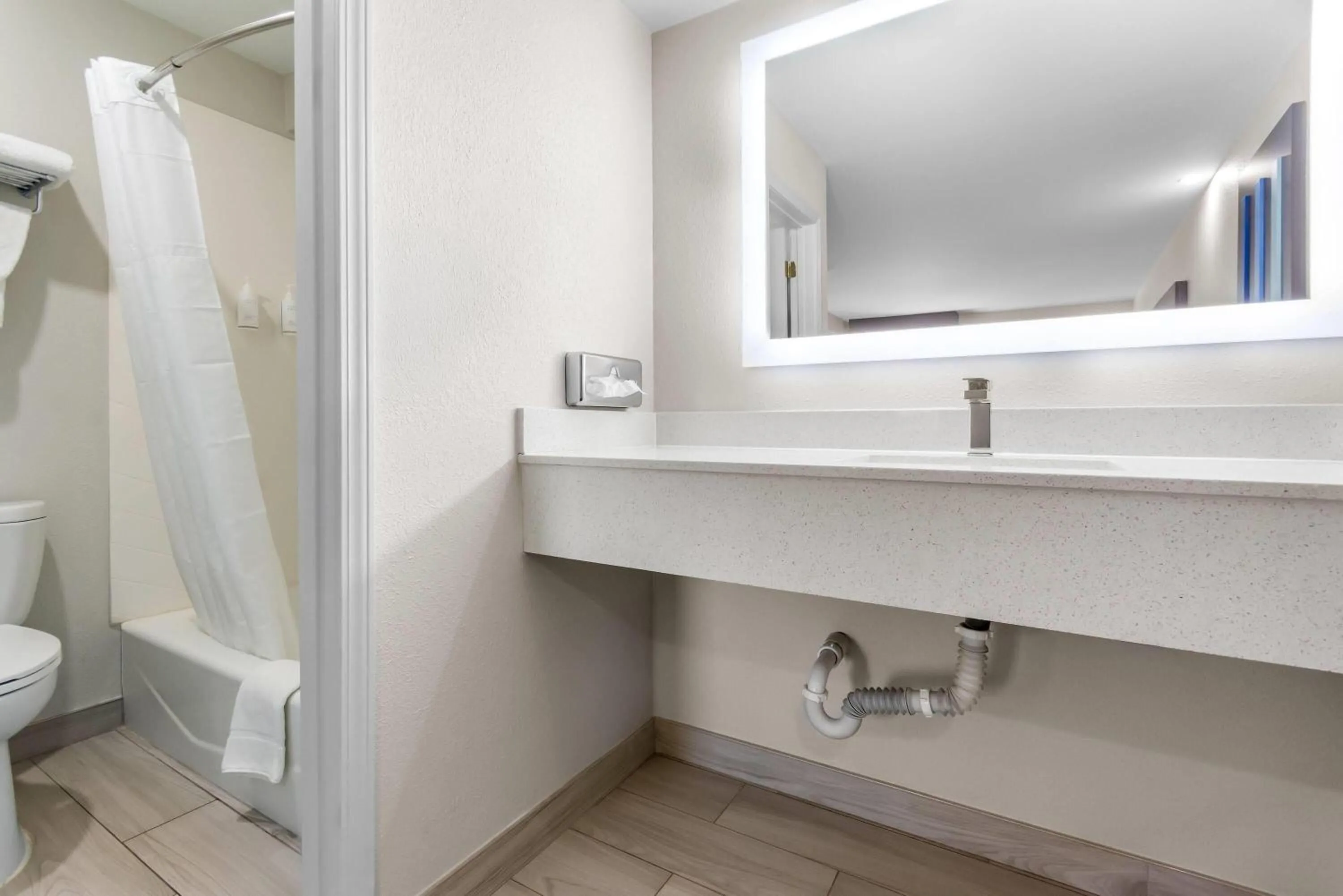 Bathroom in Days Inn by Wyndham Indianapolis East Post Road