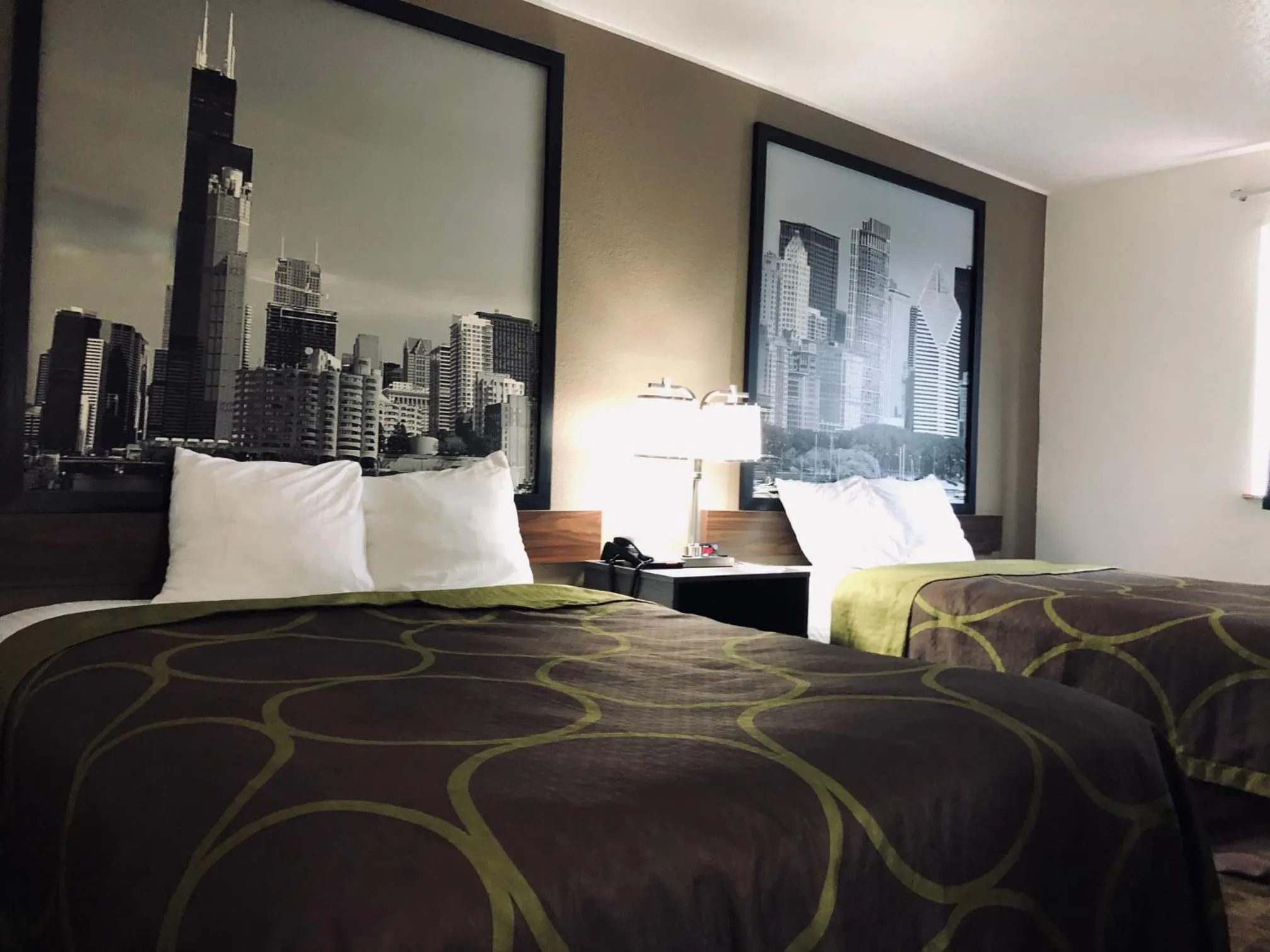 Bed in Super 8 by Wyndham Peru Starved Rock State Park