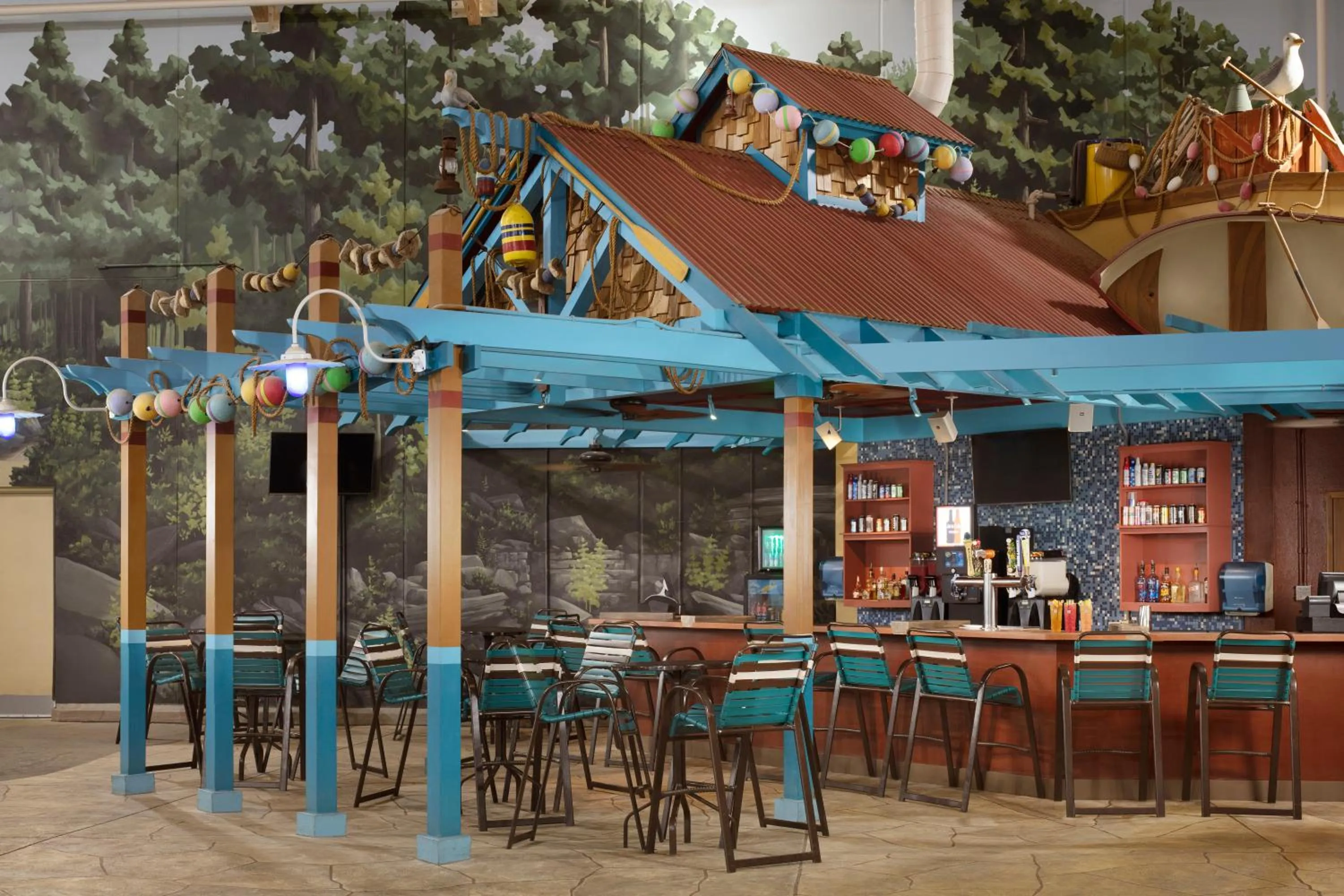 Restaurant/places to eat in Great Wolf Lodge New England