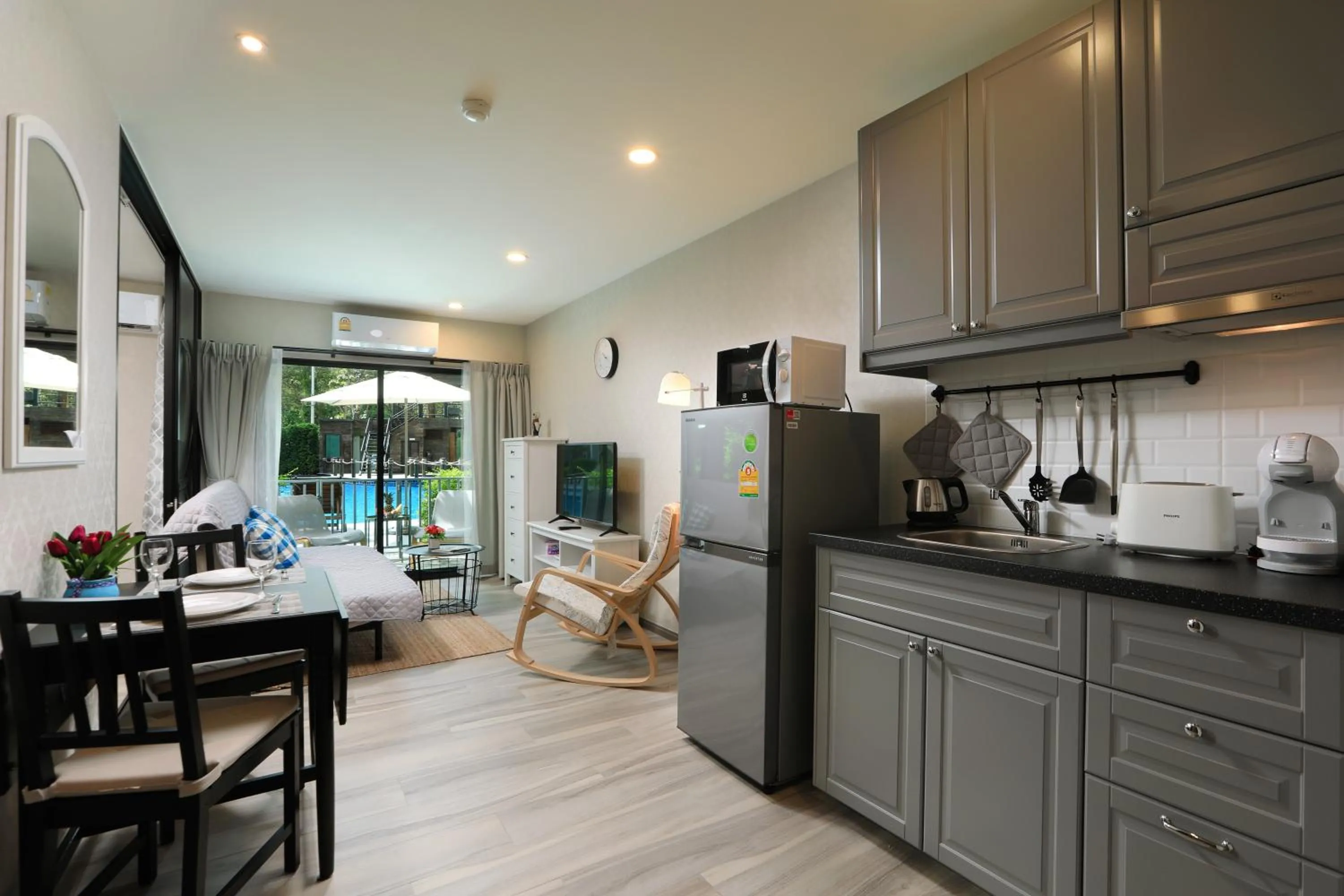 Kitchen or kitchenette in NaiYang beach Title Residencies by My Home Phuket