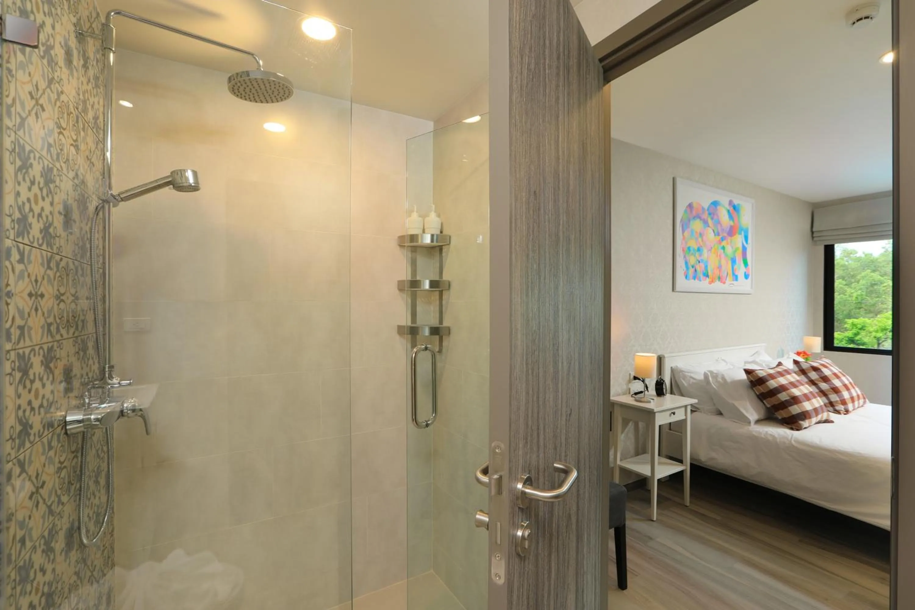 Shower, Bed in NaiYang beach Title Residencies by My Home Phuket