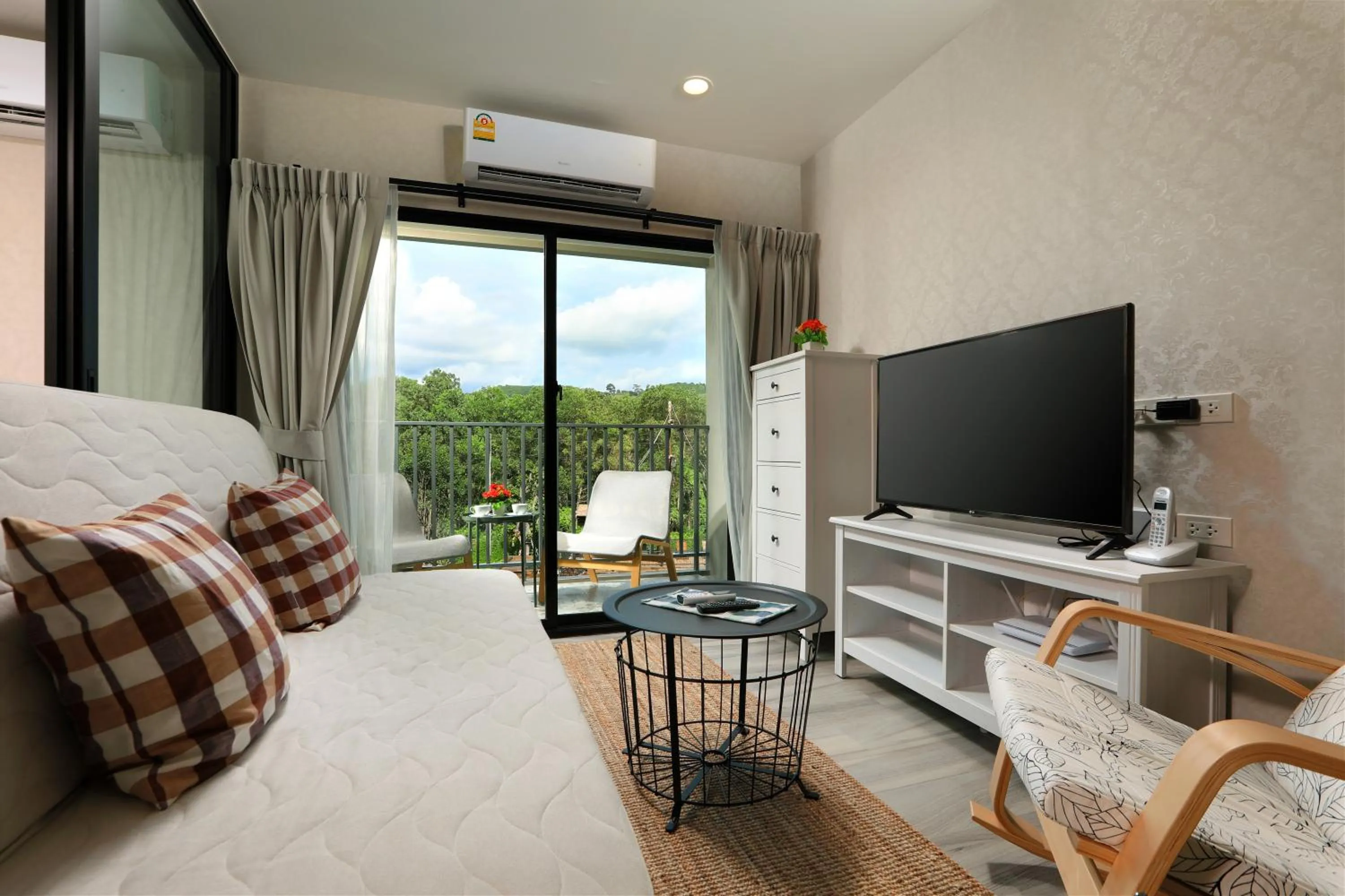TV and multimedia, Bed in NaiYang beach Title Residencies by My Home Phuket