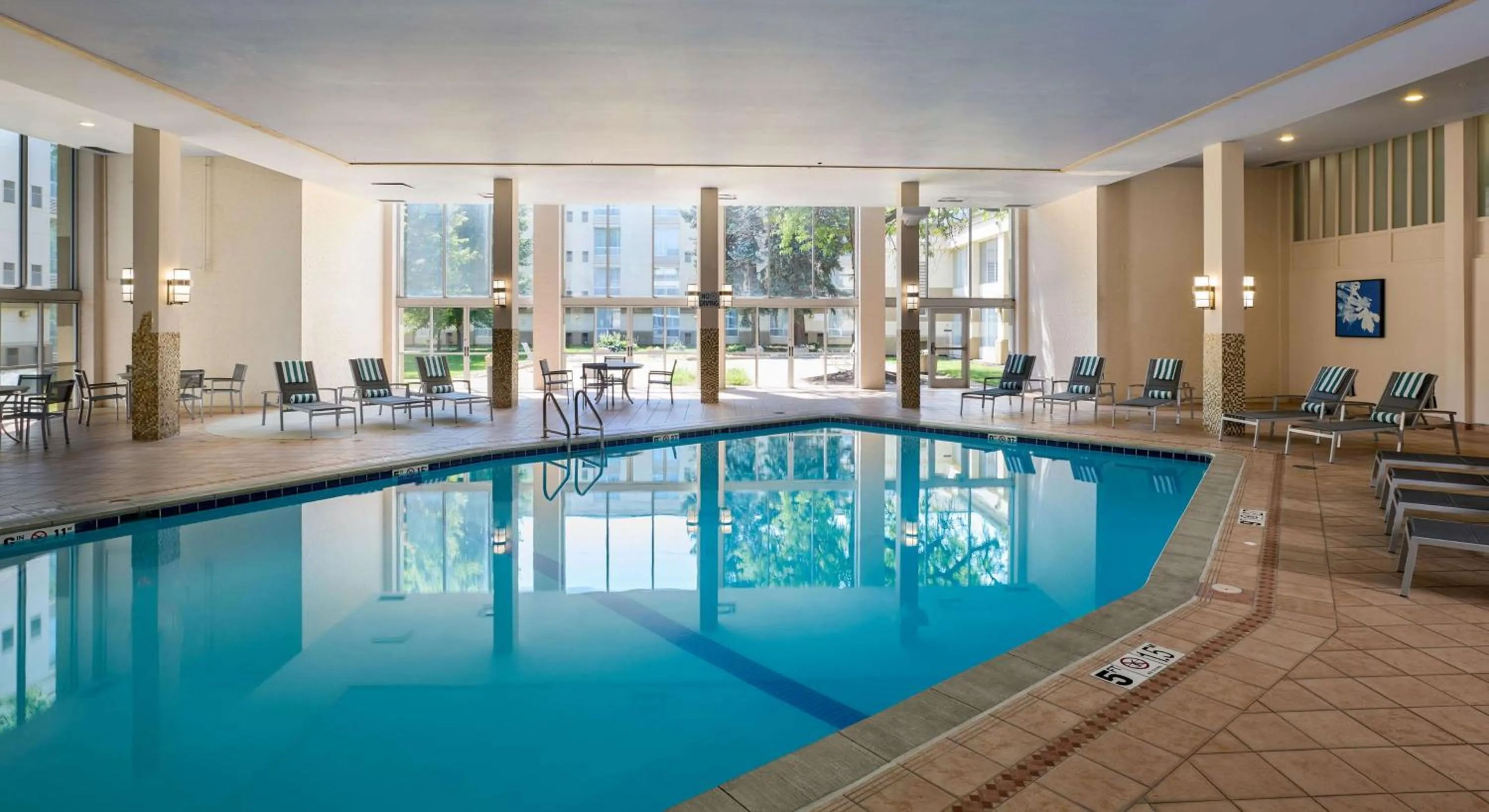 Pool view in DoubleTree by Hilton Minneapolis Airport, MN