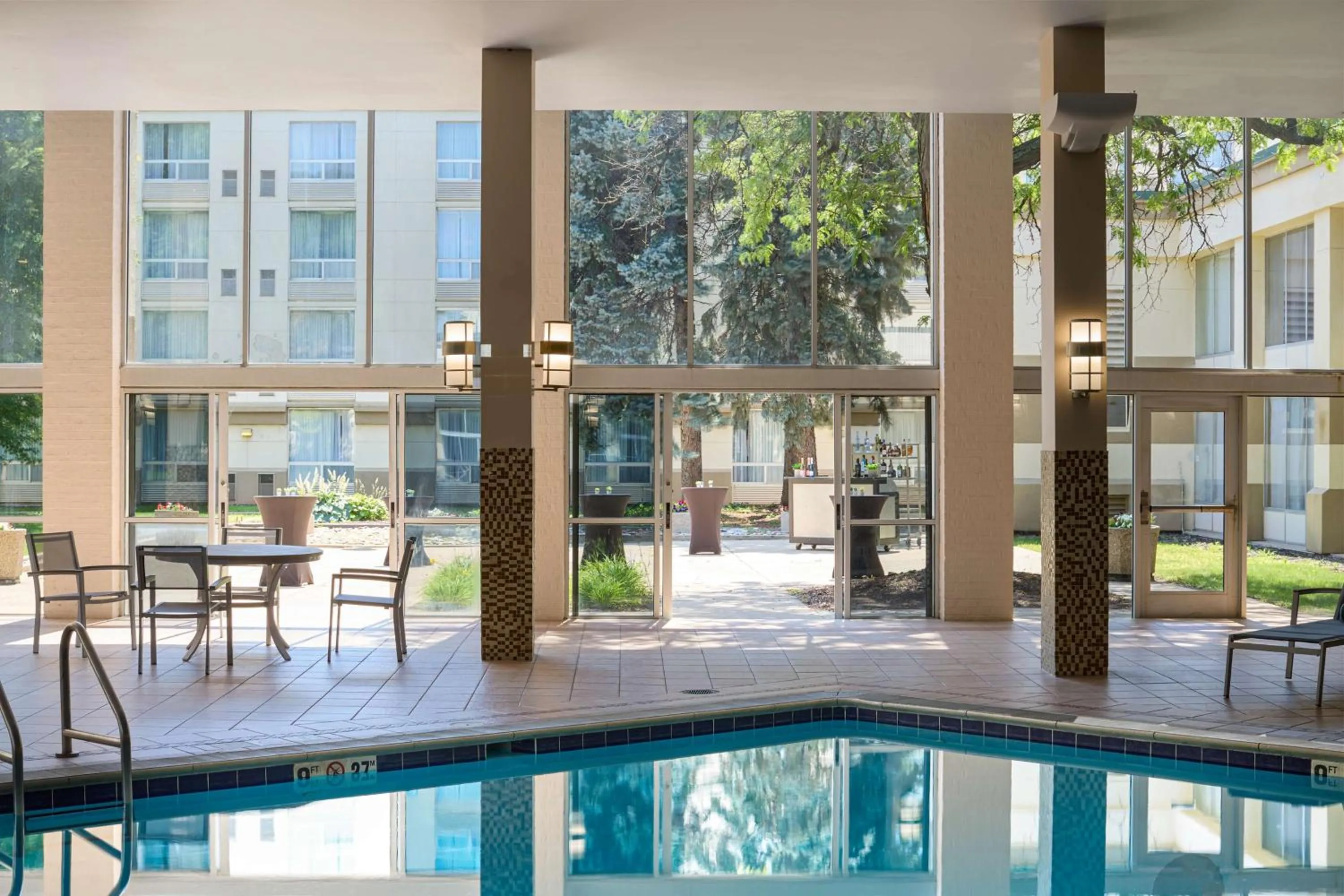 Pool view in DoubleTree by Hilton Minneapolis Airport, MN