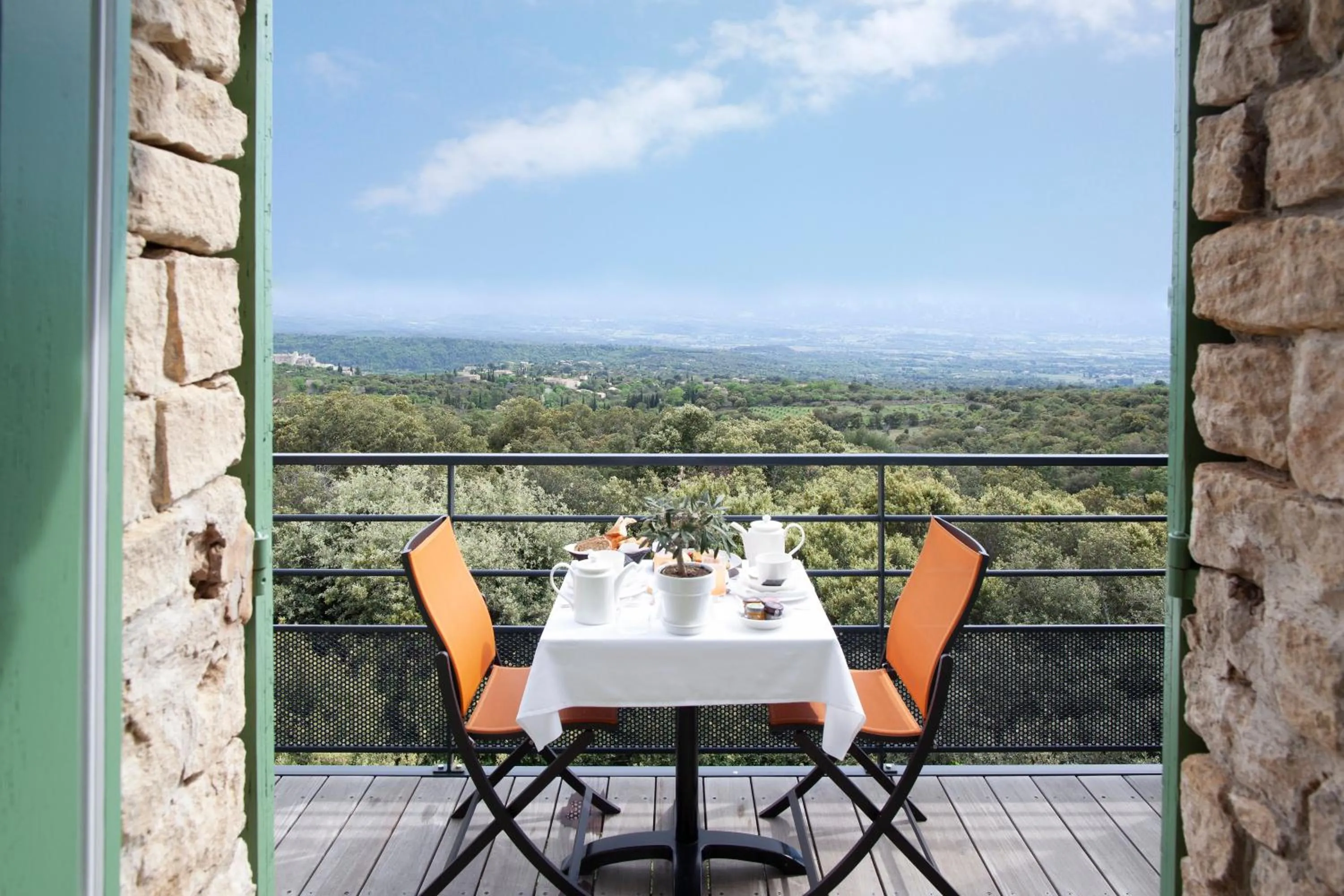 Balcony/Terrace in Hotel Les Bories & Spa
