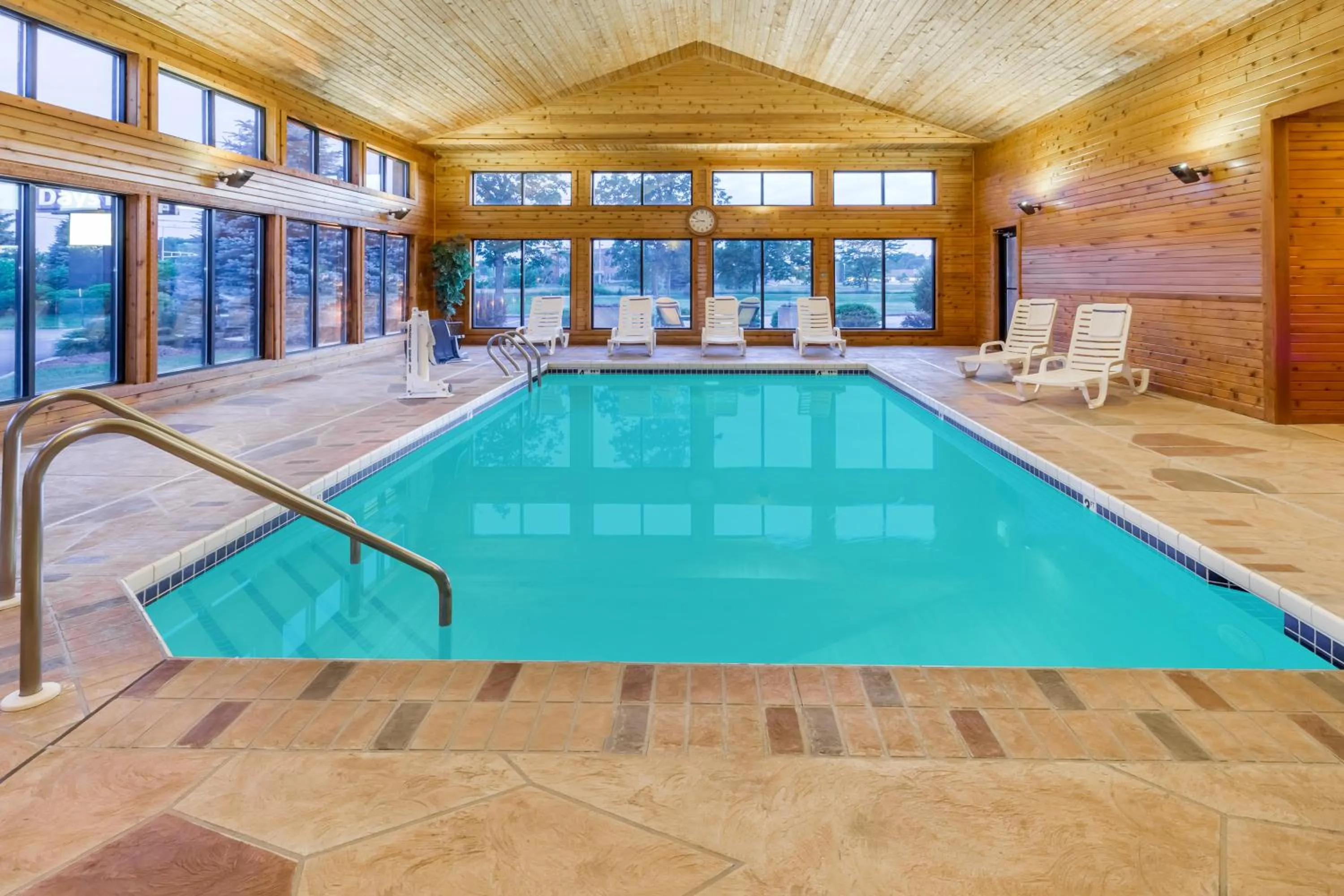 Pool view in Days Inn & Suites by Wyndham Madison