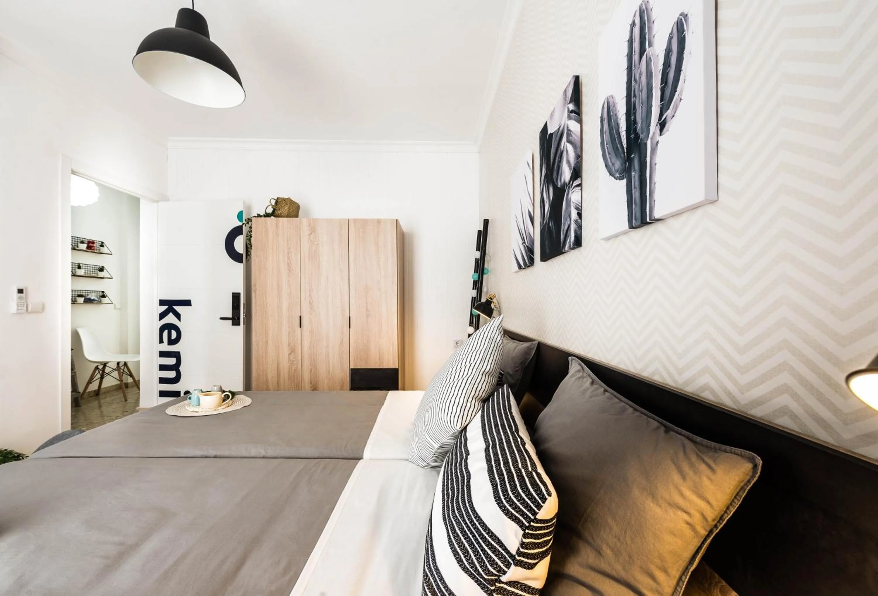 Bed in Nordik Rooms Urban - Trinidad "Copenhague"