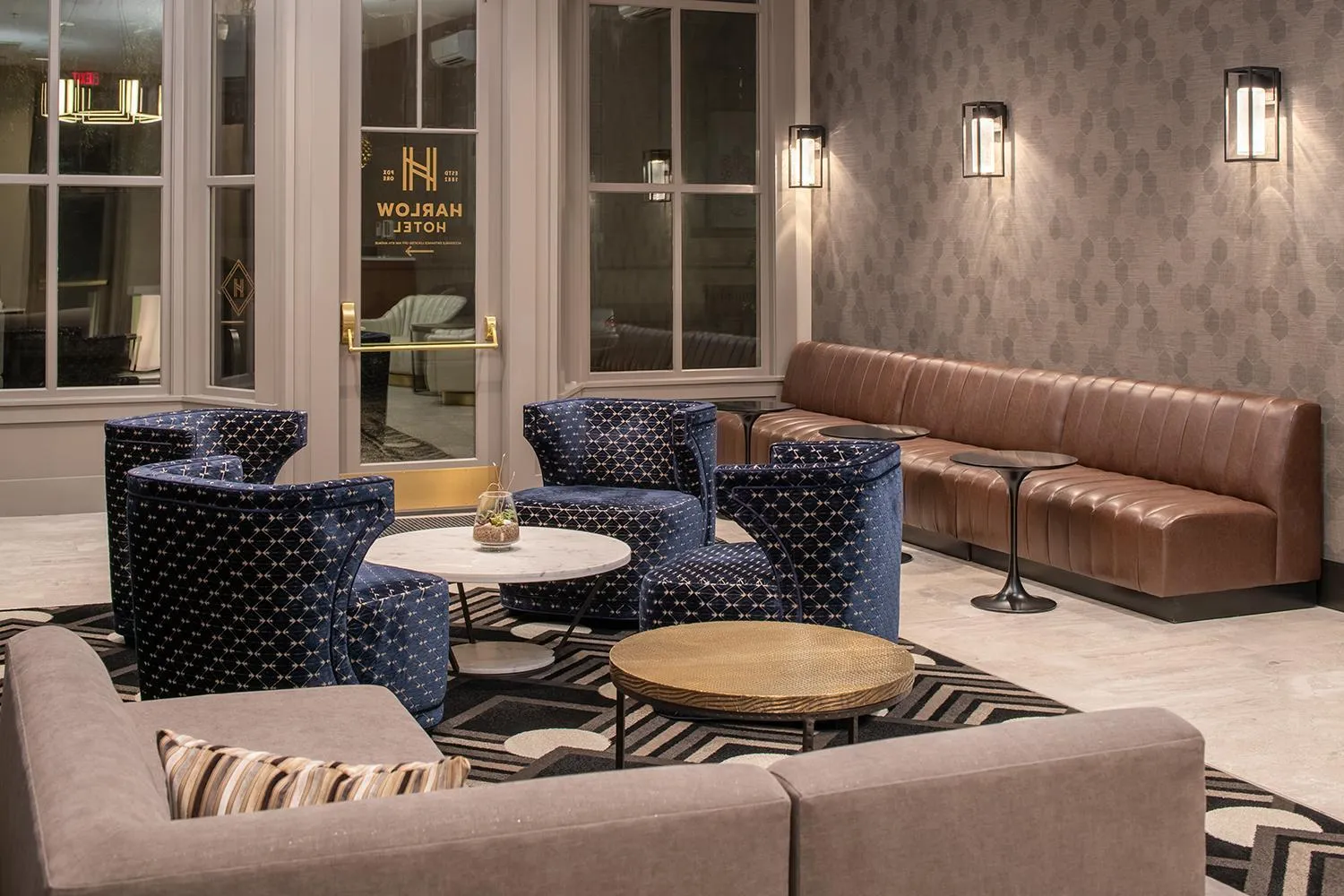 Lobby or reception in Harlow Hotel