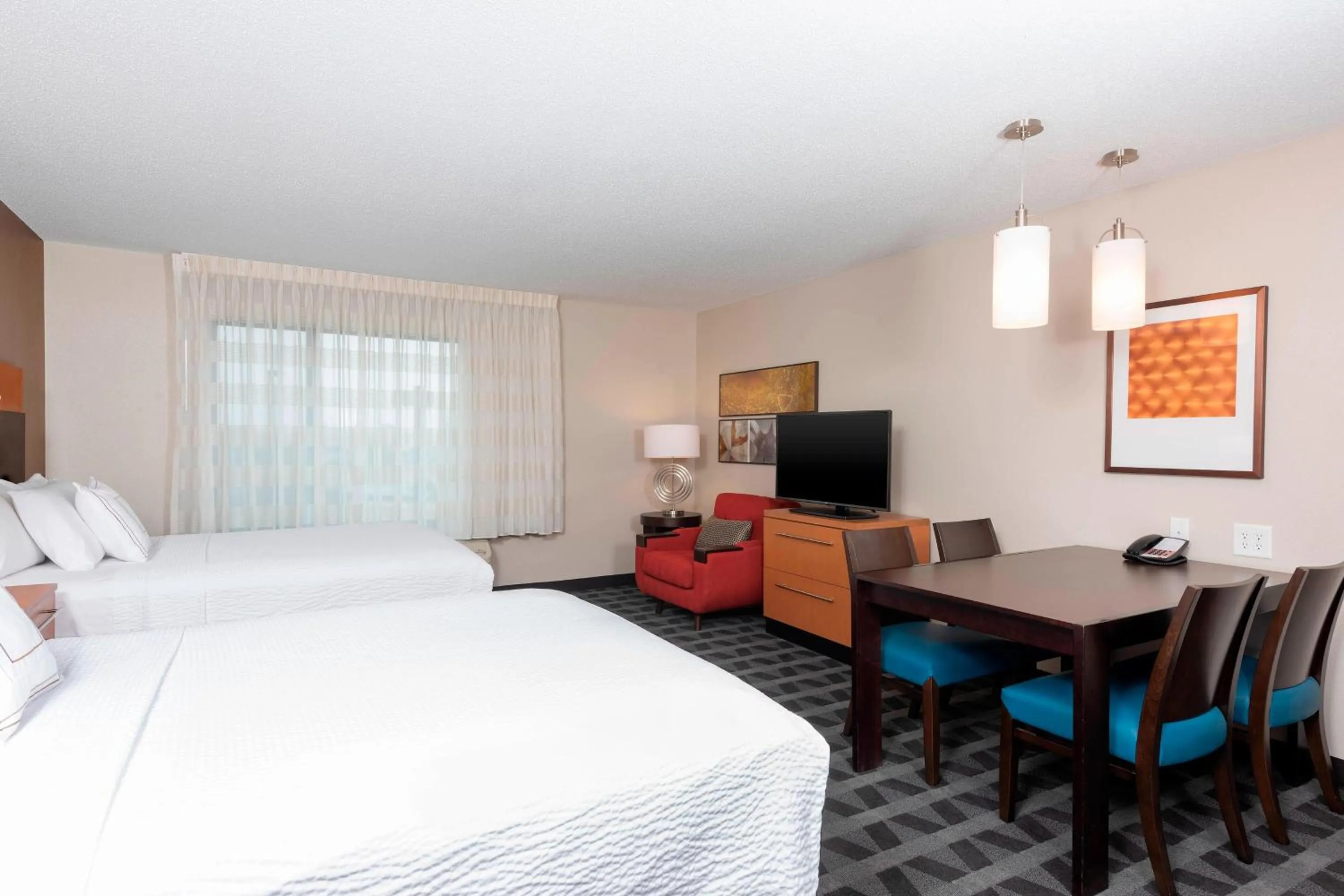 Photo of the whole room, Bed in TownePlace Suites Fort Wayne North
