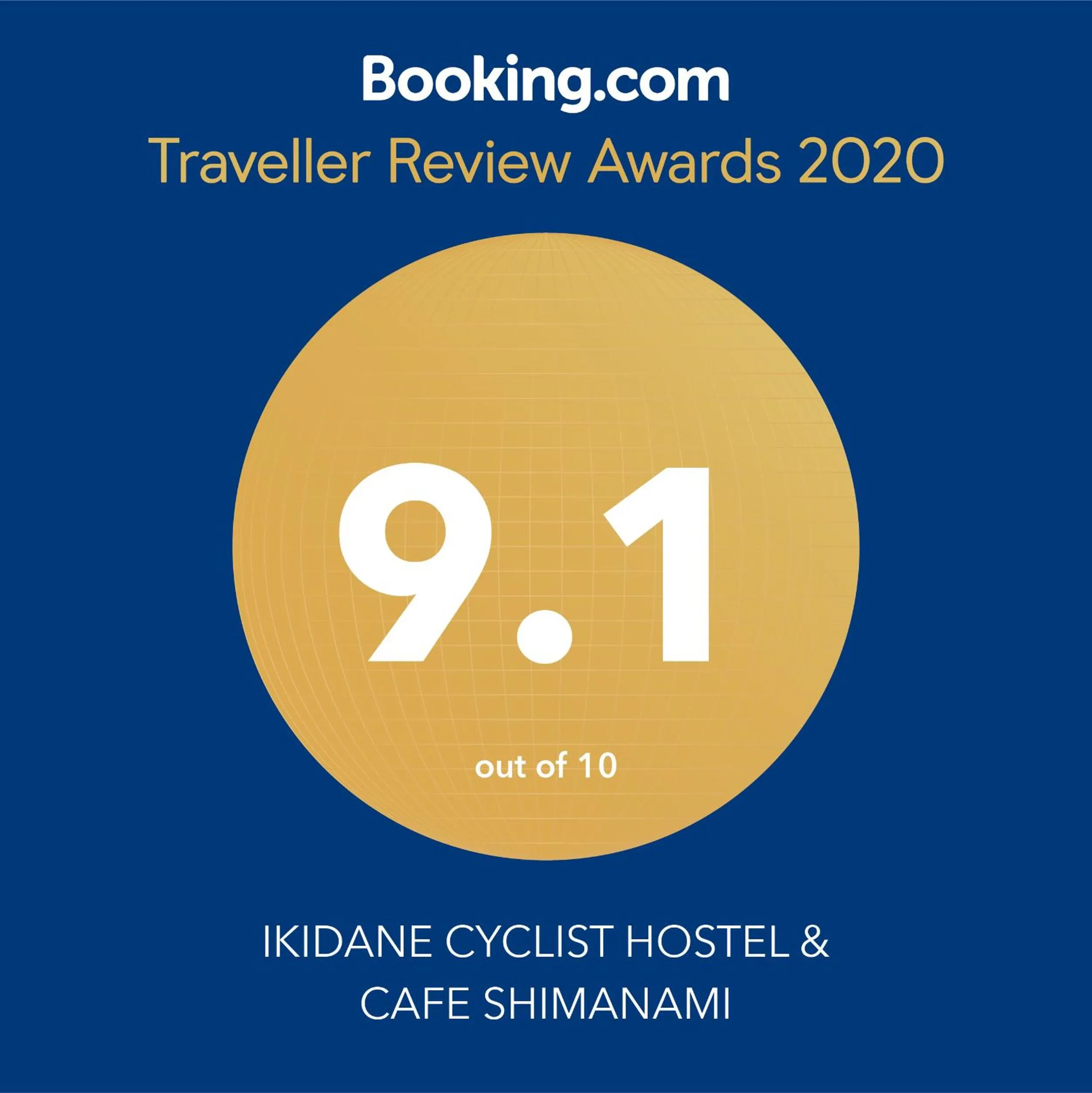 Certificate/Award in I-Link Hostel & Cafe Shimanami