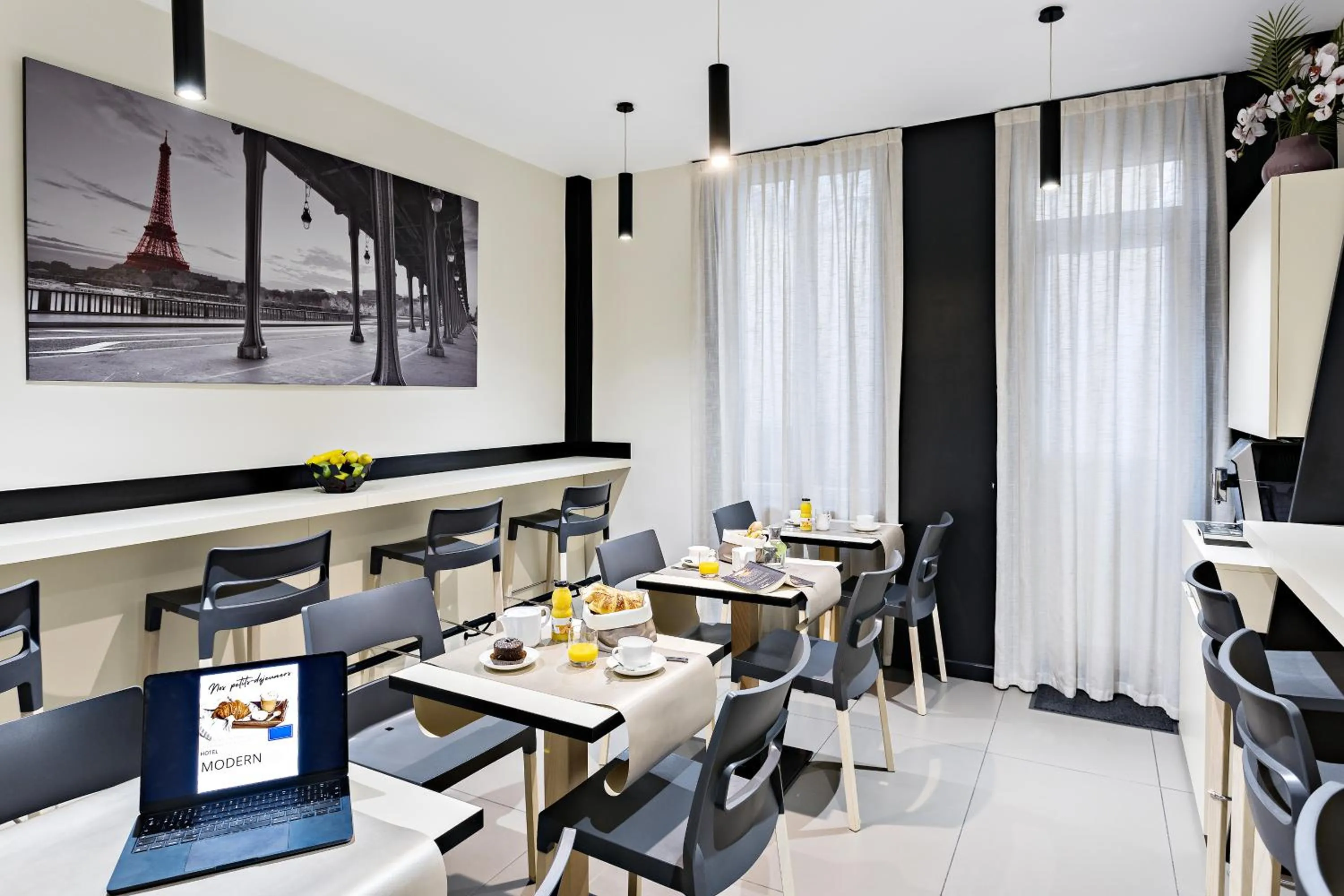 Breakfast in Modern Hotel