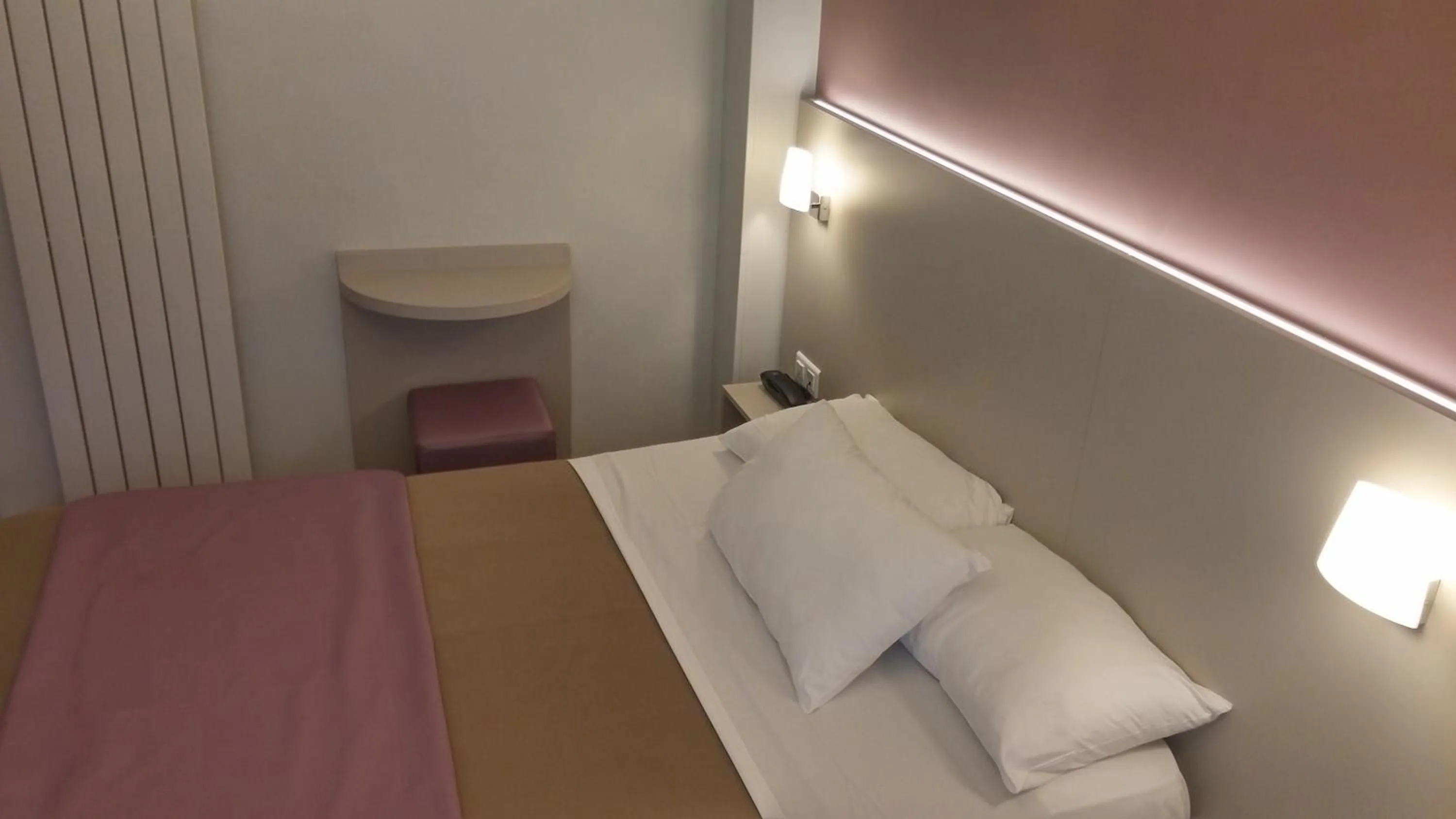 Family, Bed in Modern Hotel