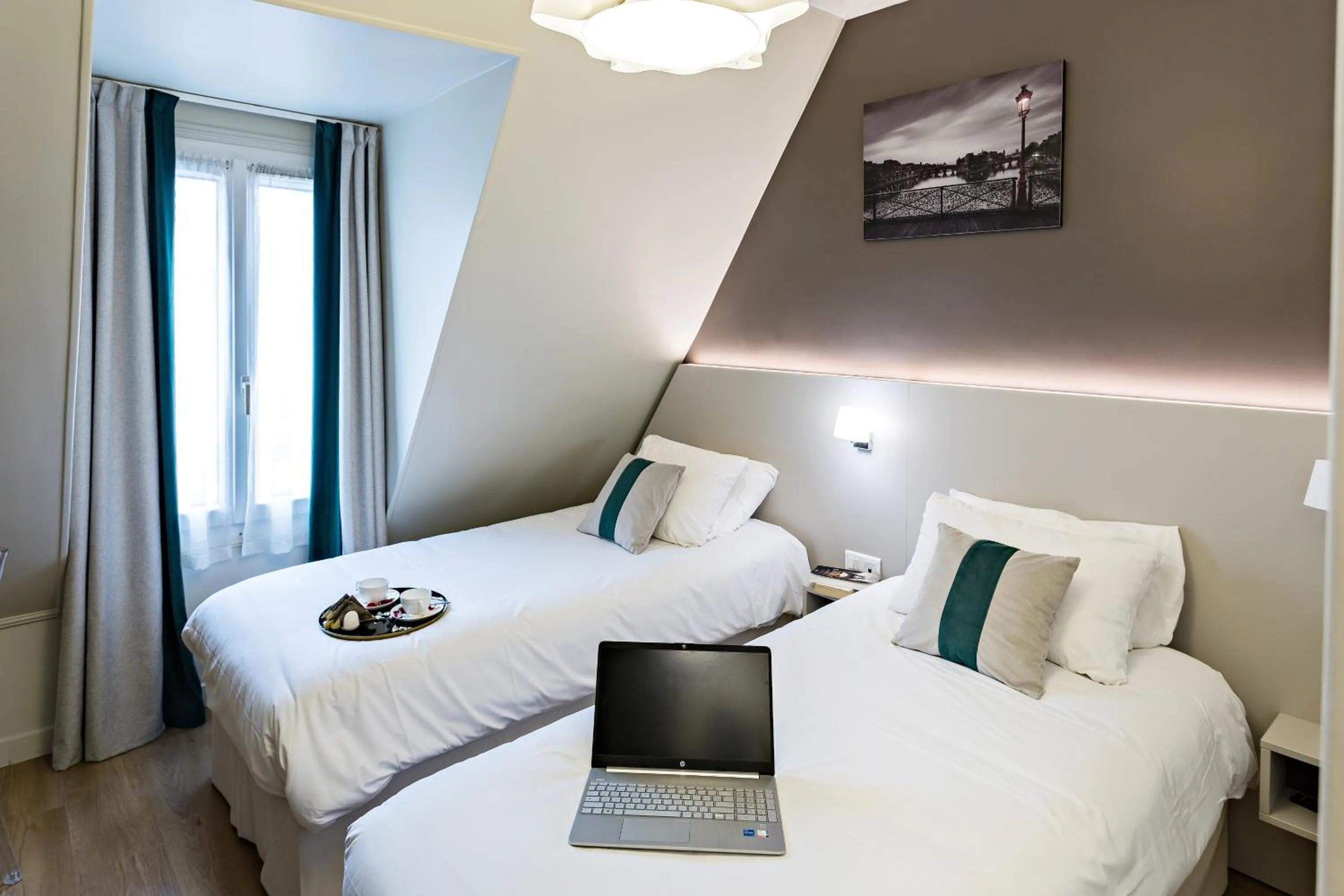 Photo of the whole room, Bed in Modern Hotel