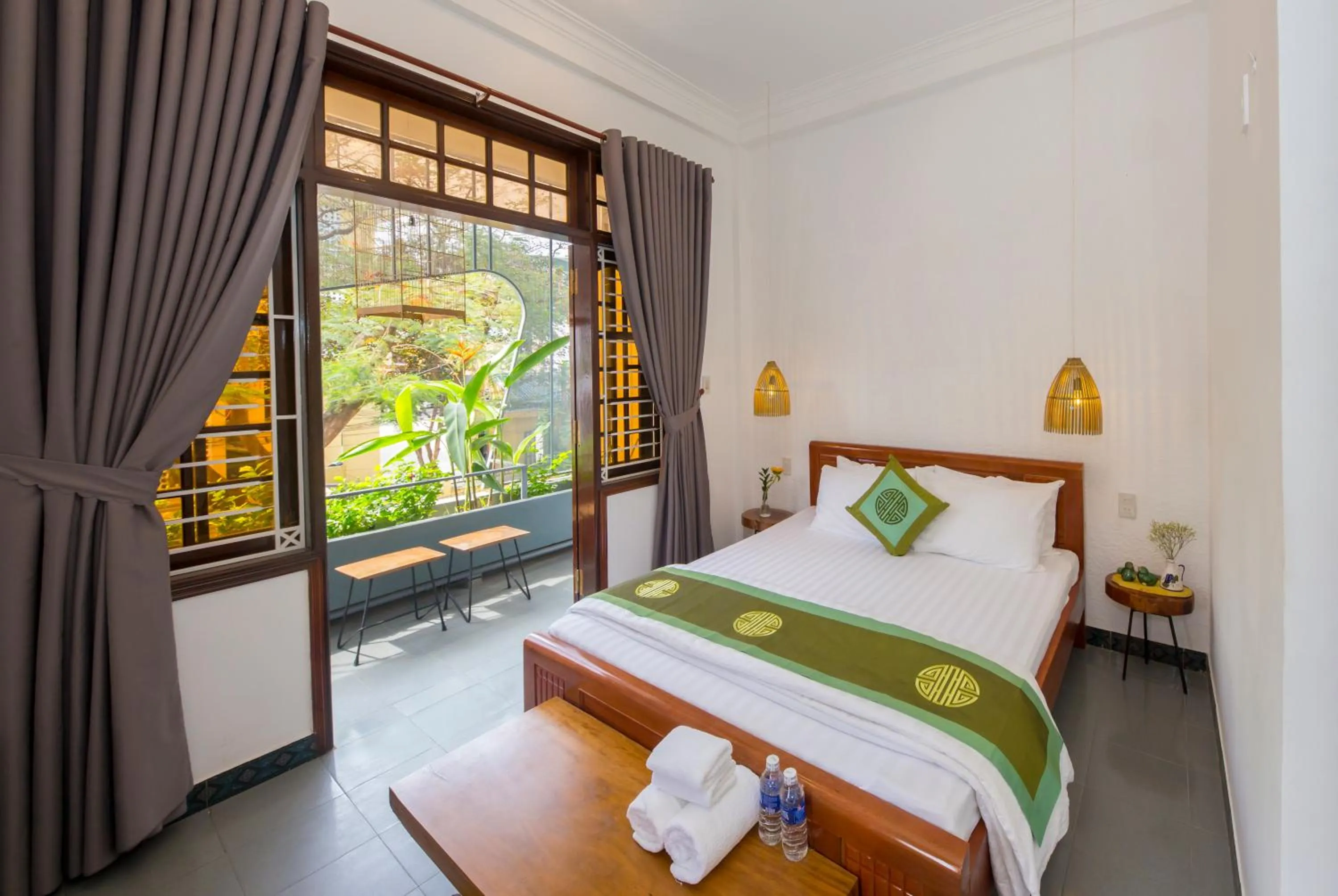 Bed in Purple Hue Central Hub