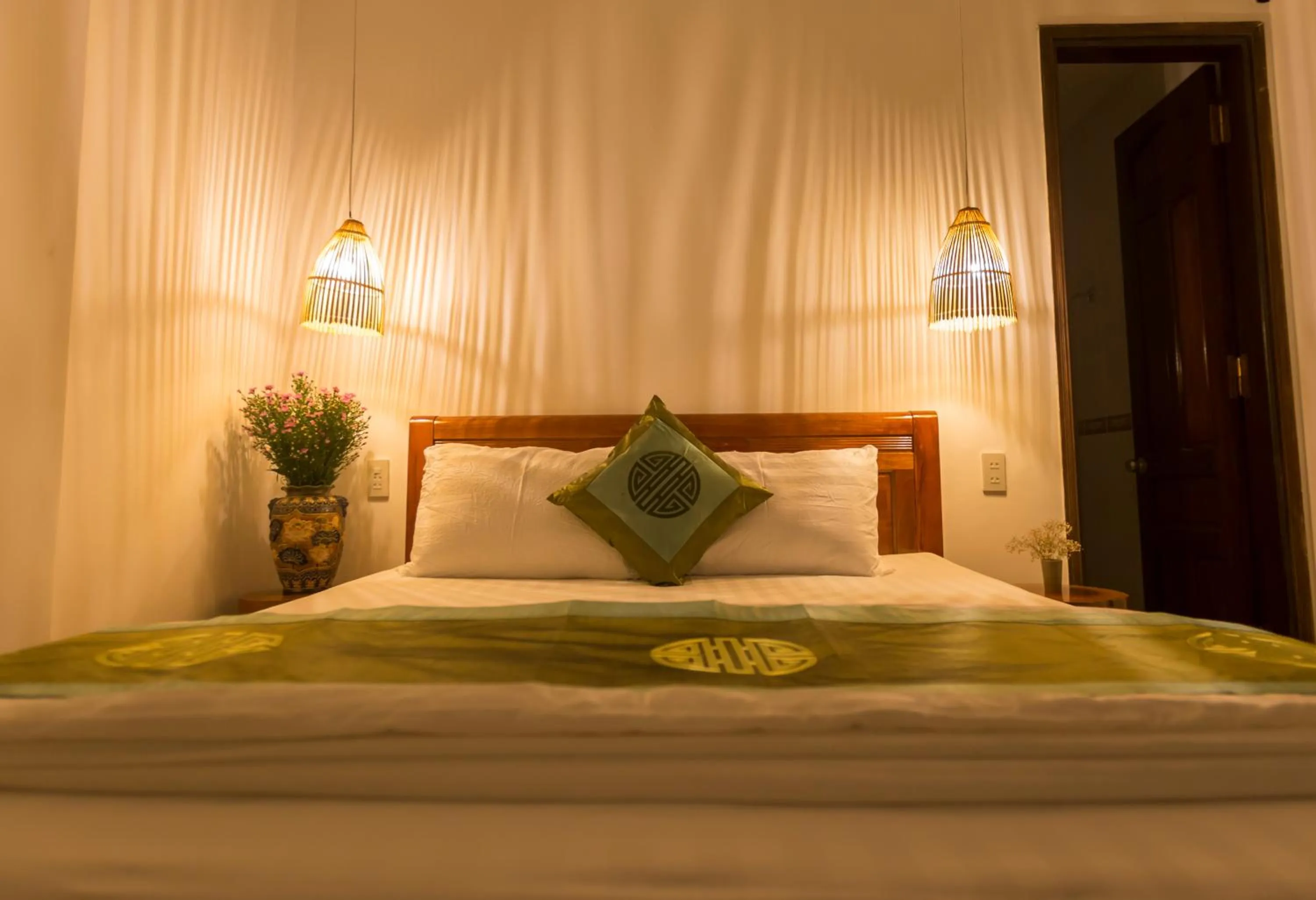 Bed in Purple Hue Central Hub