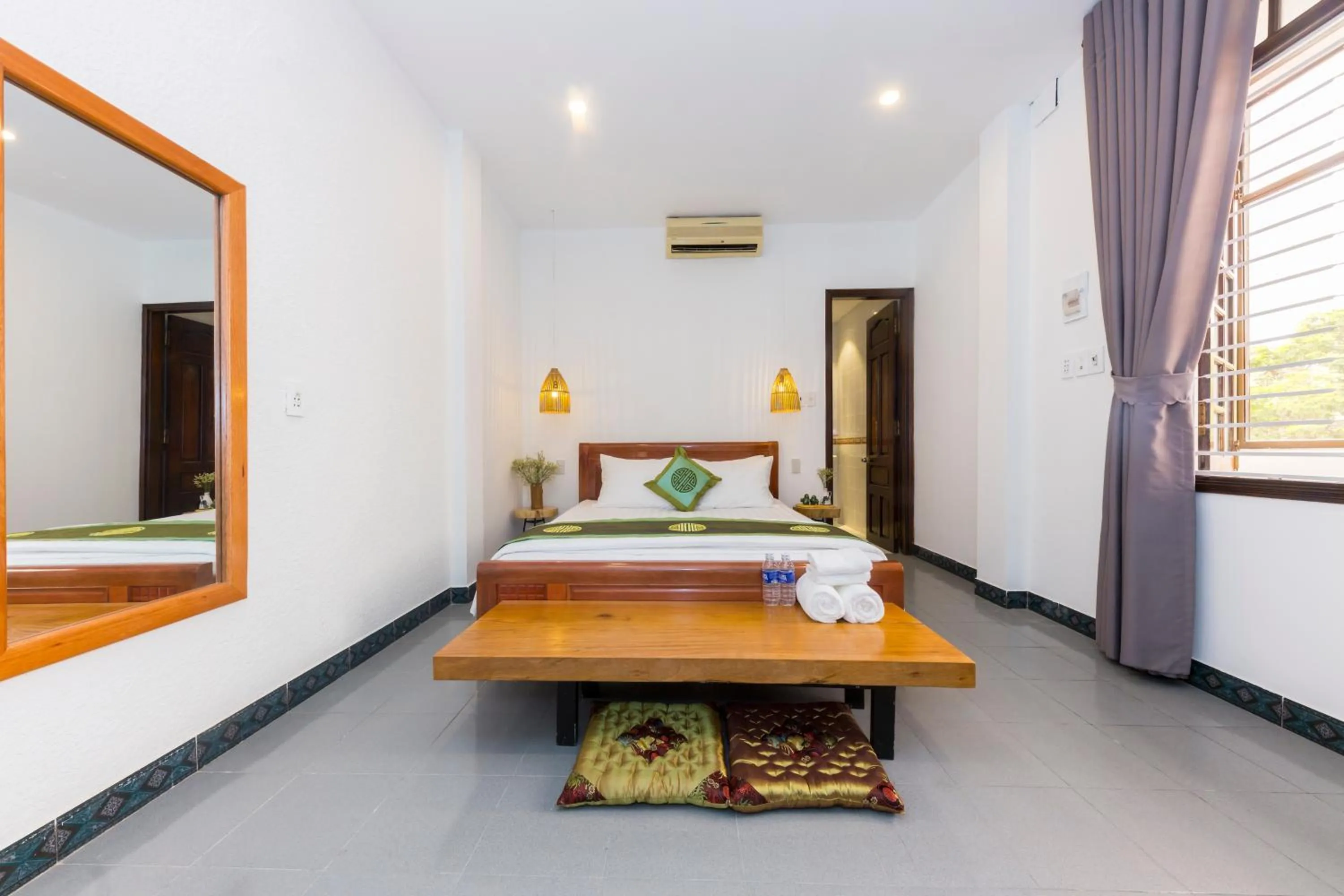 Bed in Purple Hue Central Hub