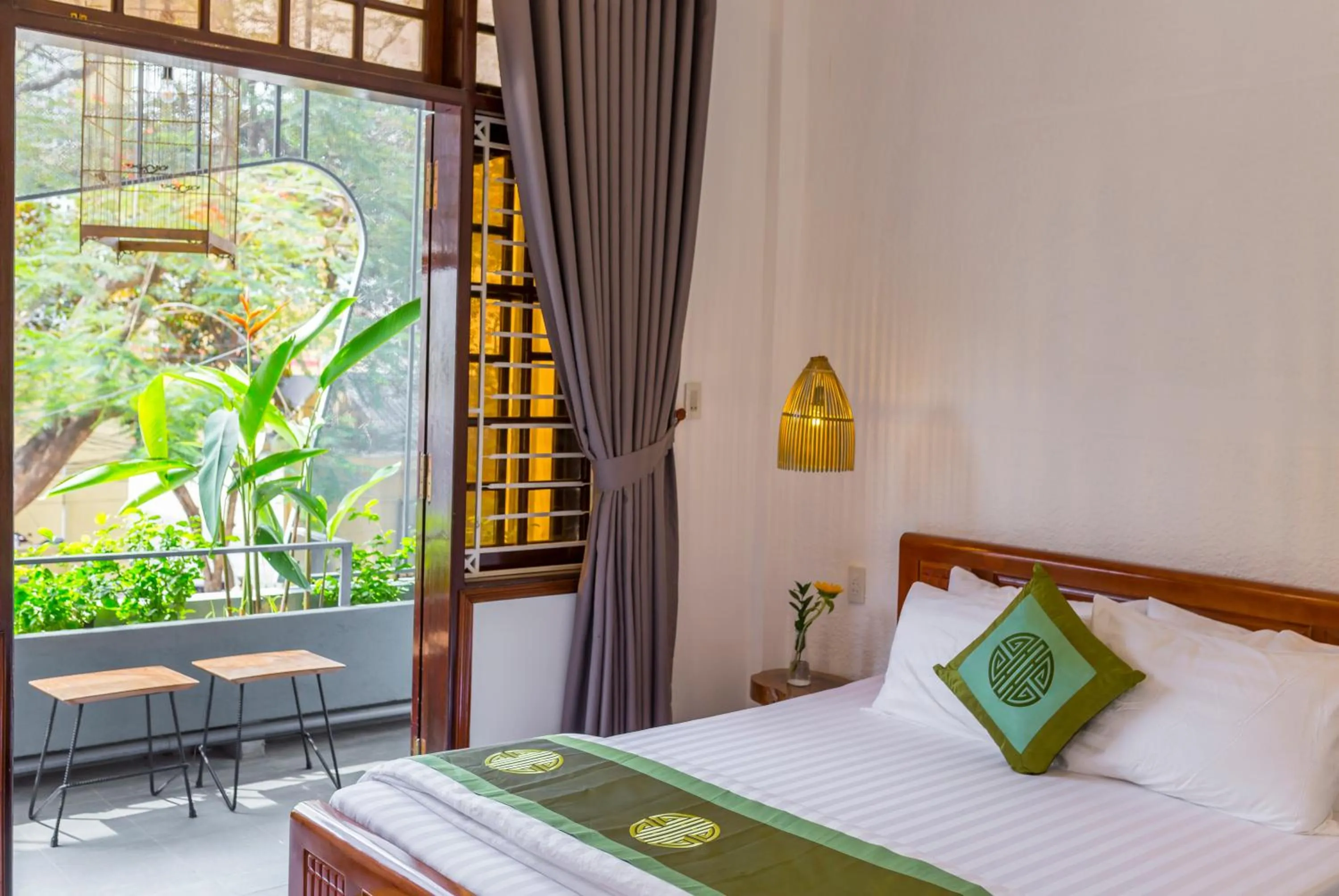 Bed in Purple Hue Central Hub