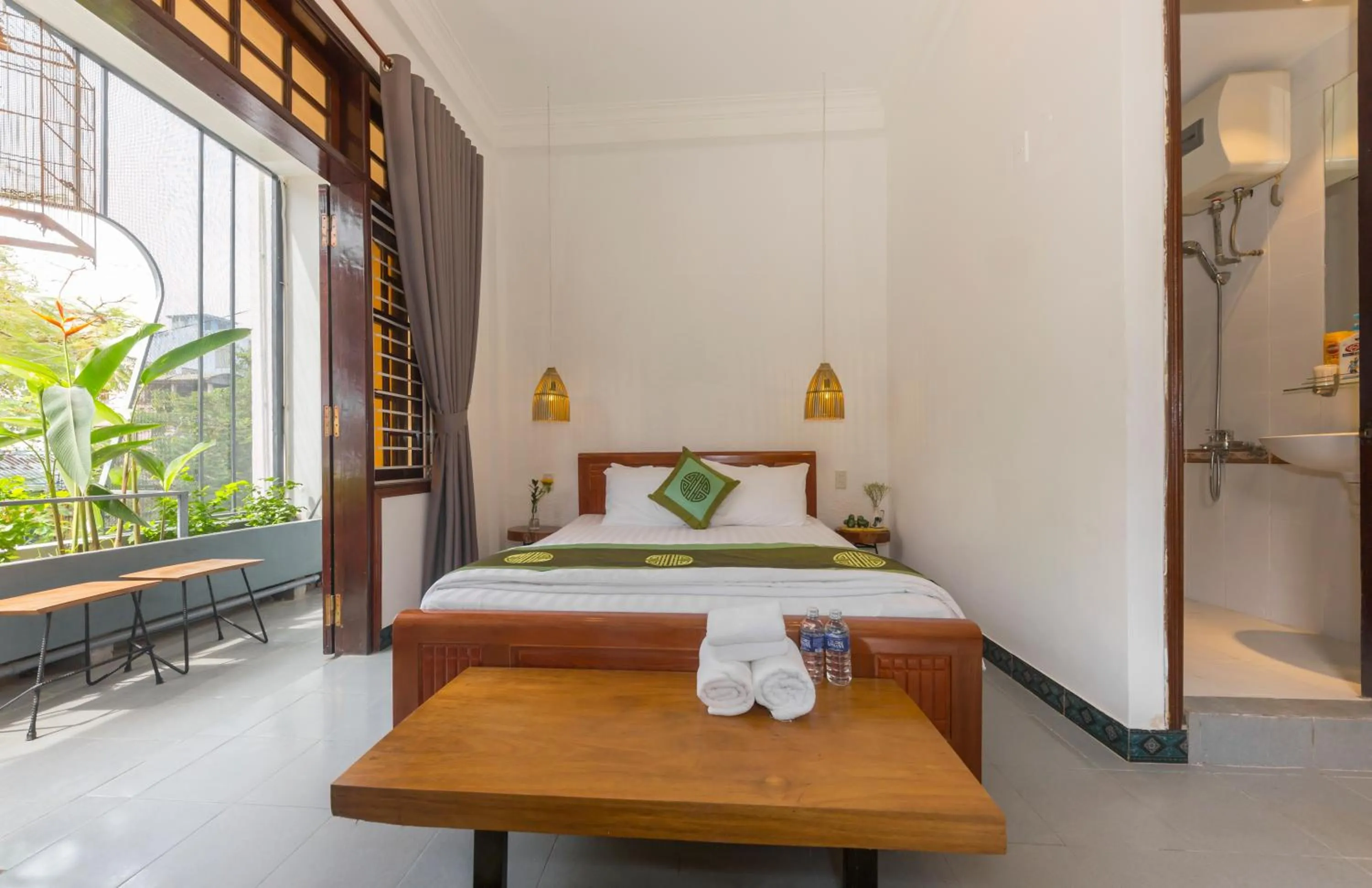 Bed in Purple Hue Central Hub