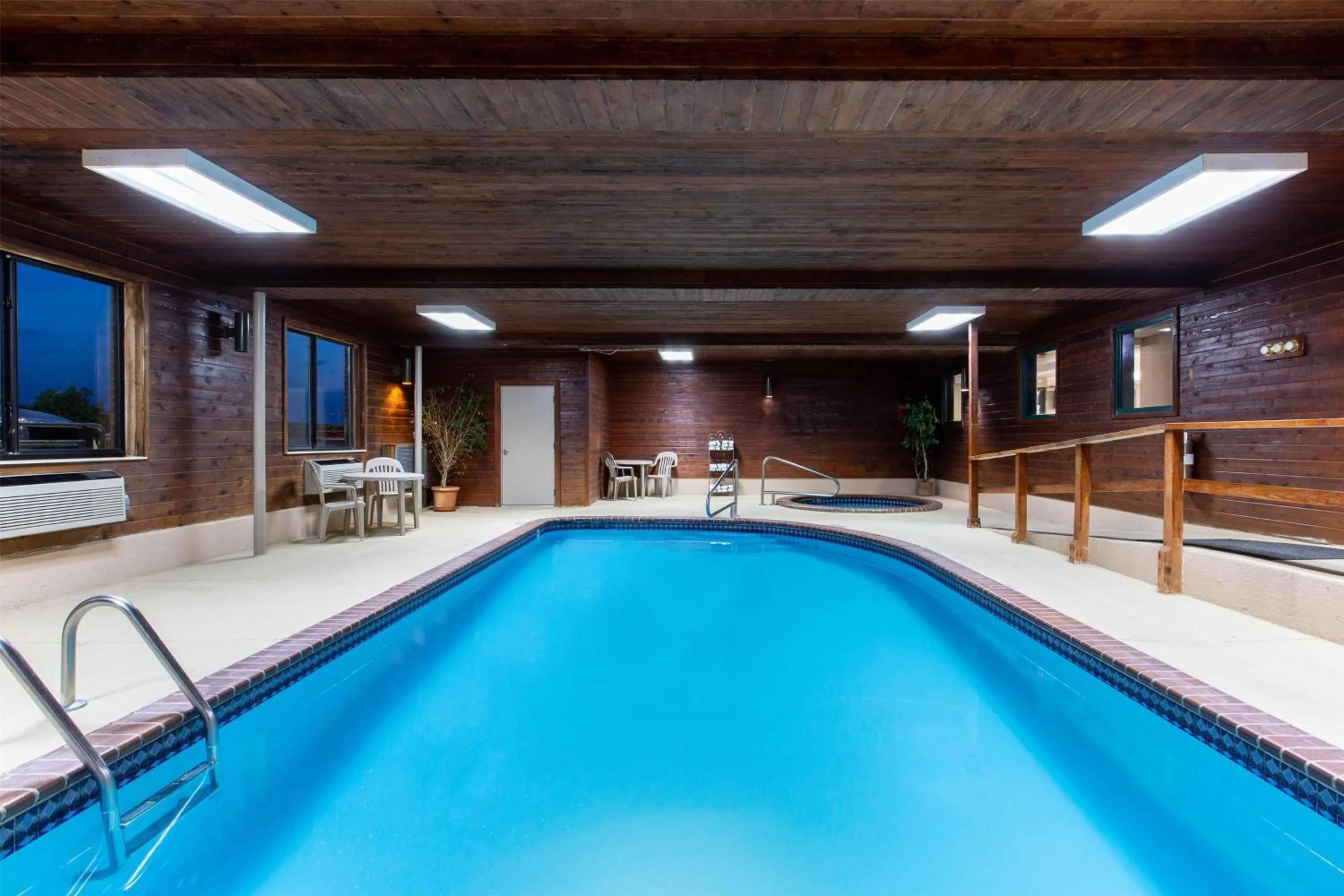 Pool view in Super 8 by Wyndham Salina I-70