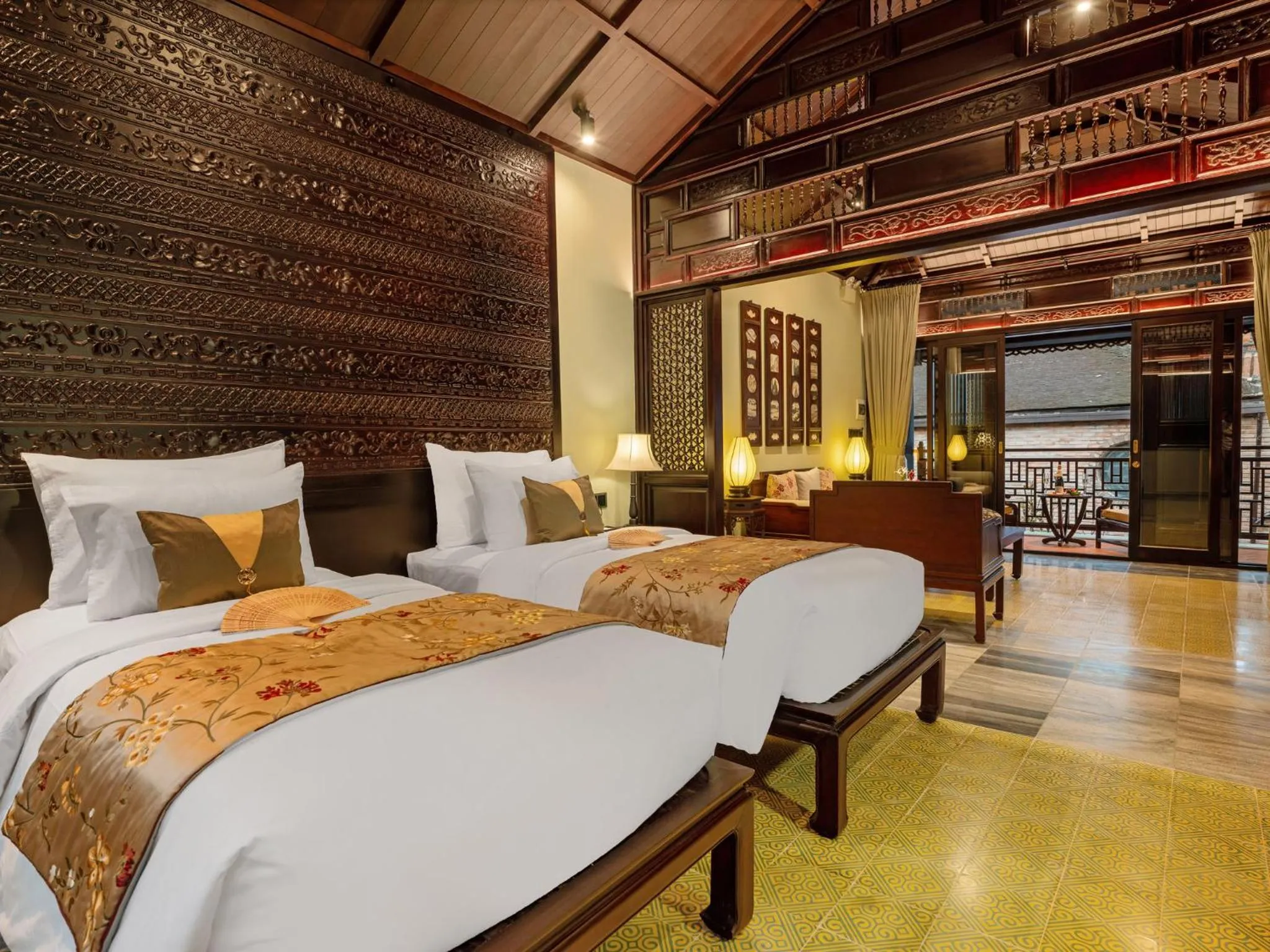 Bed in Ancient Huế Garden Houses